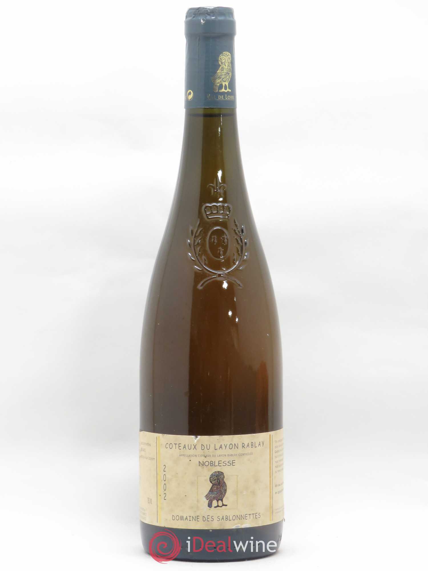 Coteaux du Layon Rablay Noblesse Domaine des Sablonnettes Menard 2002 - Posten von 1 Flasche - 0