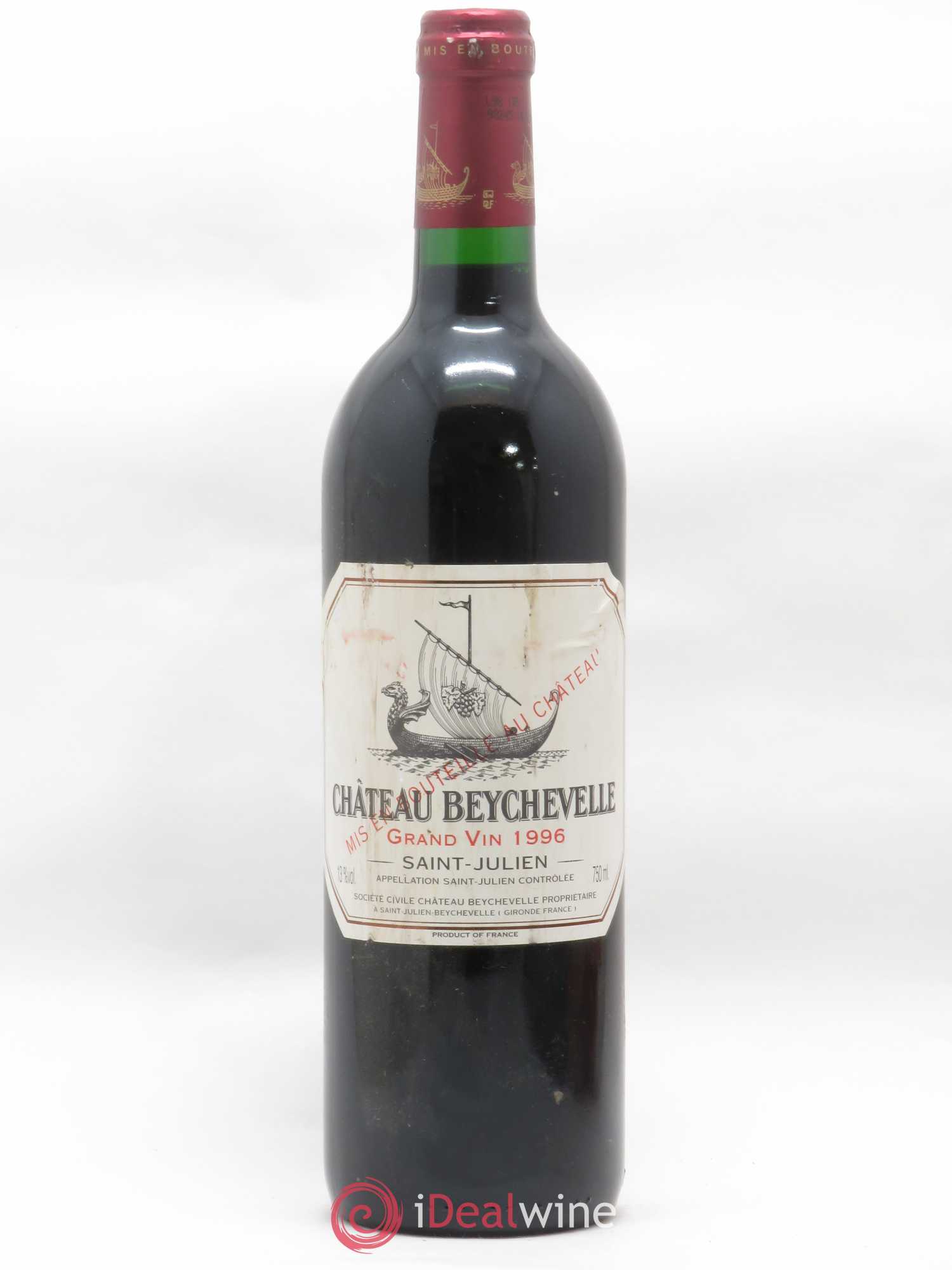 Château Beychevelle 4ème Grand Cru Classé 1996 - Lot de 1 bouteille - 0