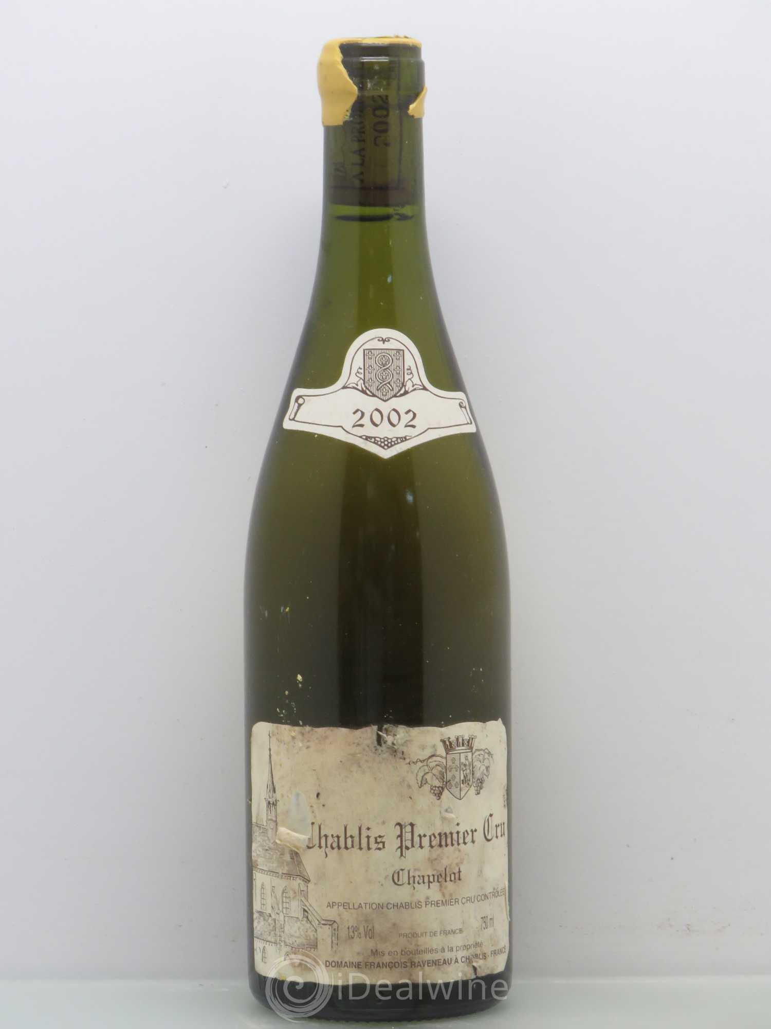 Chablis 1er Cru Chapelot Raveneau (Domaine) 2002 - Lot de 1 bouteille - 0