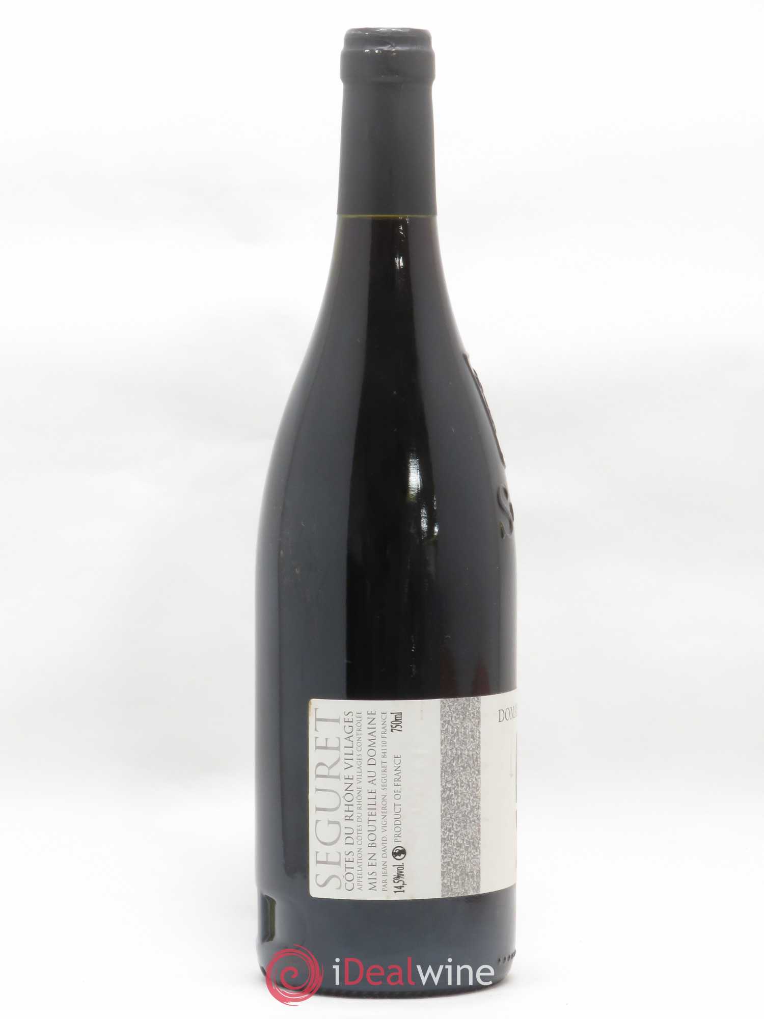 Côtes-du-Rhône Villages Seguret Les Couchants Jean David 2010 - Posten von 1 Flasche - 1