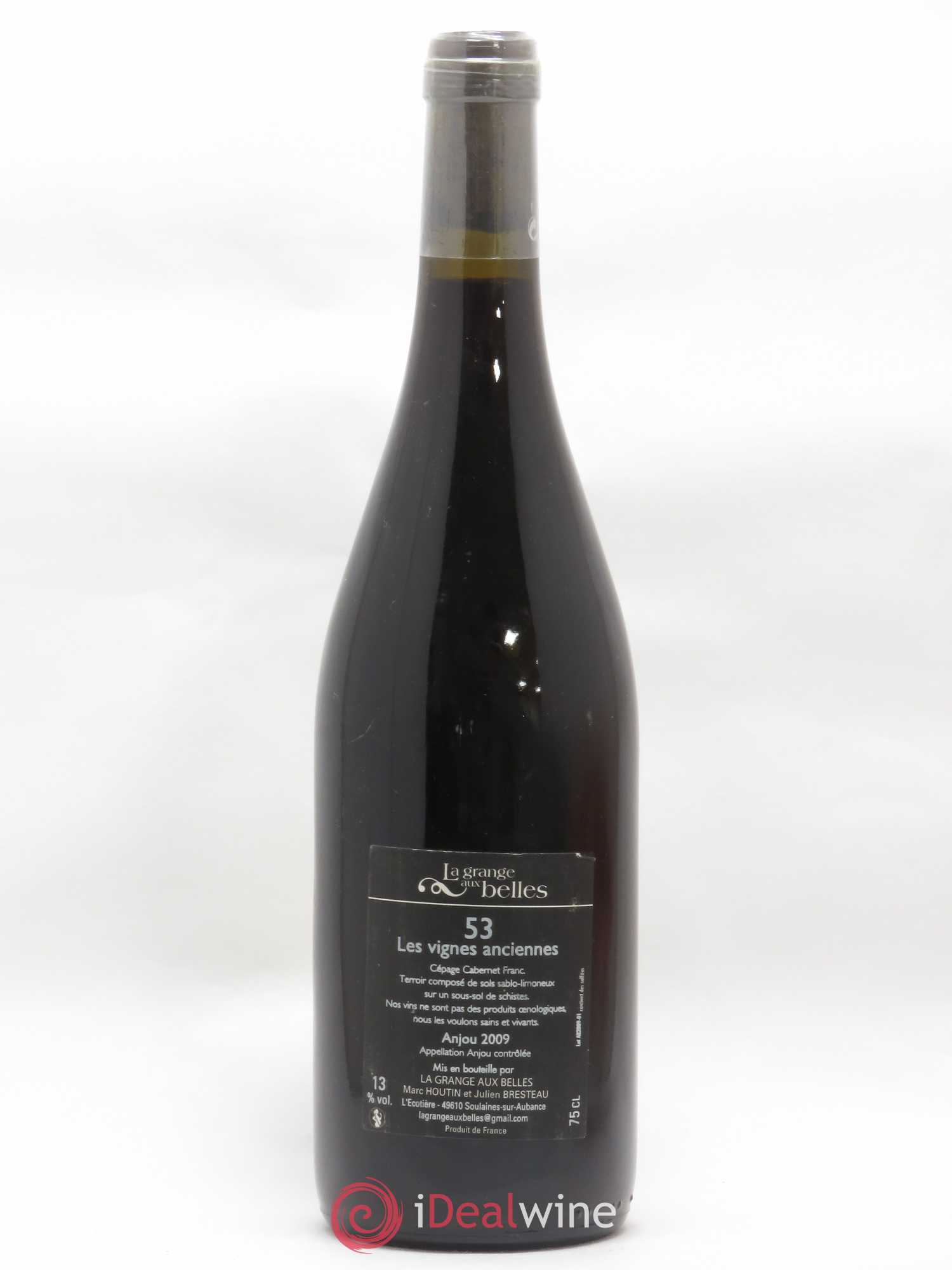 Anjou Cuvee 53 La Grange Aux Belles Les Vignes Anciennes  2009 - Lot de 1 bouteille - 1