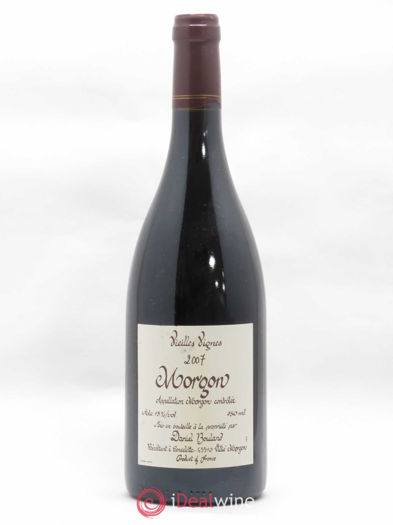 Morgon Vieilles Vignes Daniel Bouland (Domaine) 2007 - Lot de 1 bouteille - 0