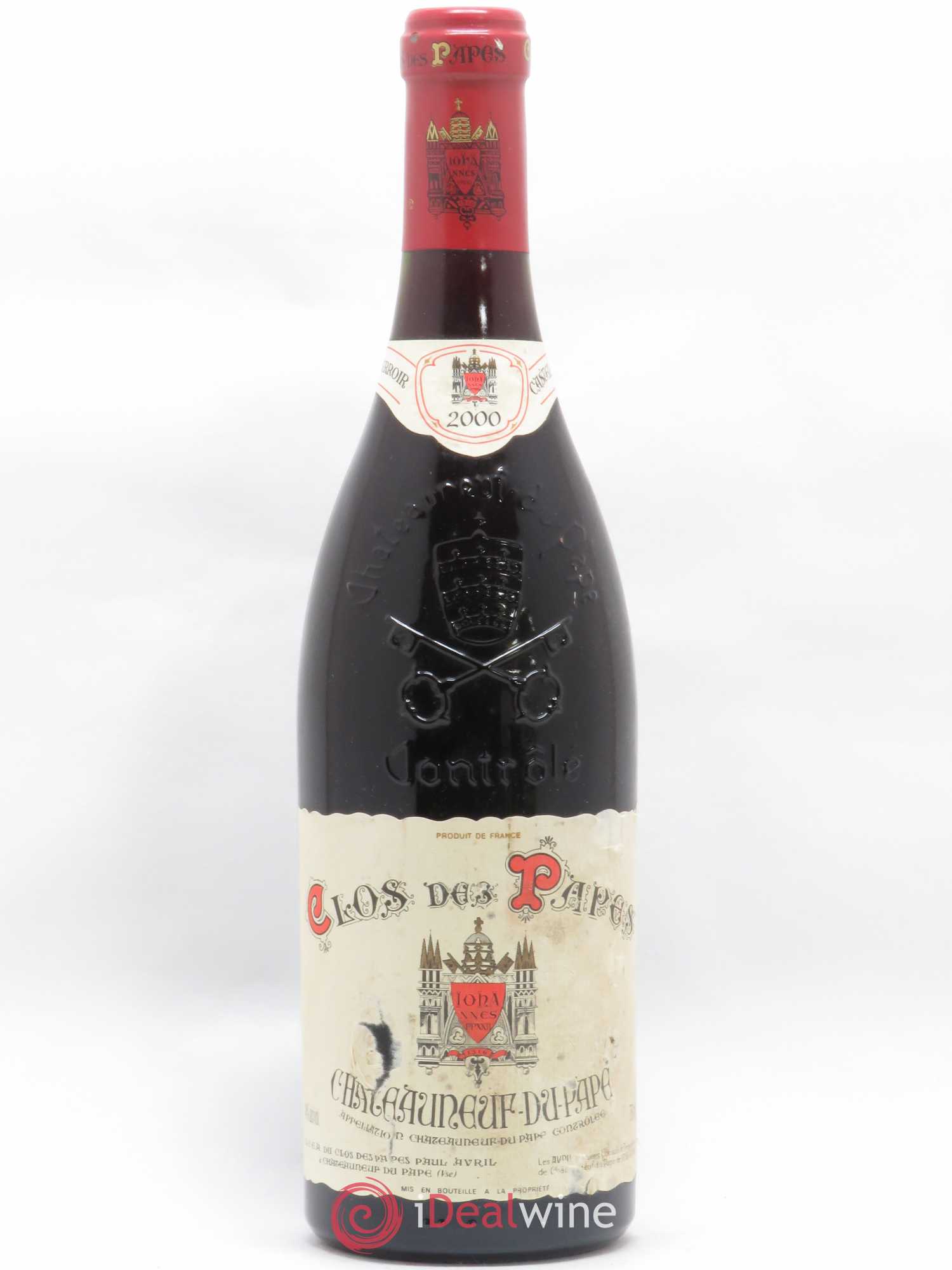 Châteauneuf-du-Pape Clos des Papes - Paul Avril 2000 - Lot de 1 bouteille - 0