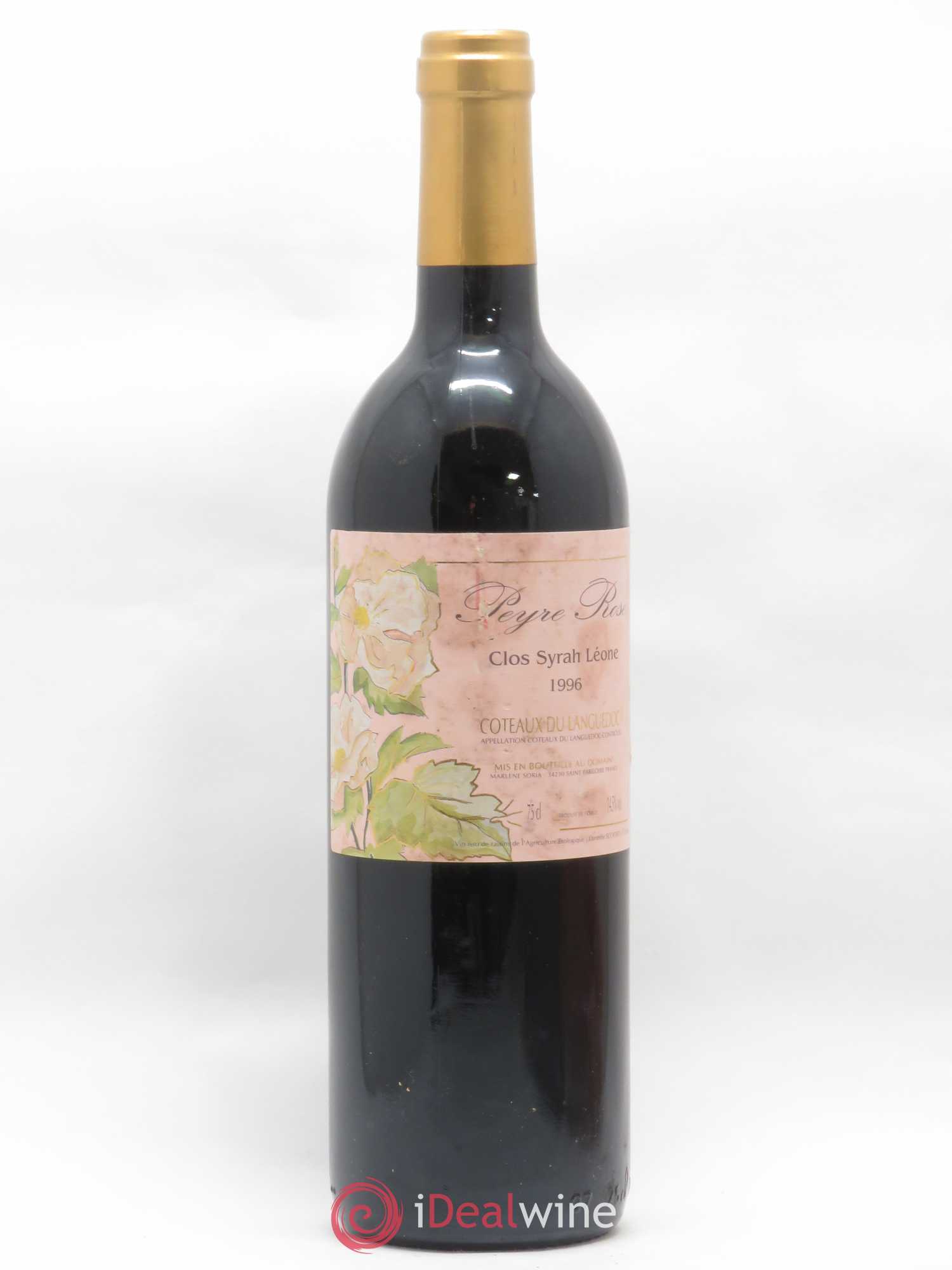 Coteaux du Languedoc Domaine Peyre Rose Belle Léone (anciennement Syrah Léone) Marlène Soria 1996 - Lot de 1 bouteille - 0