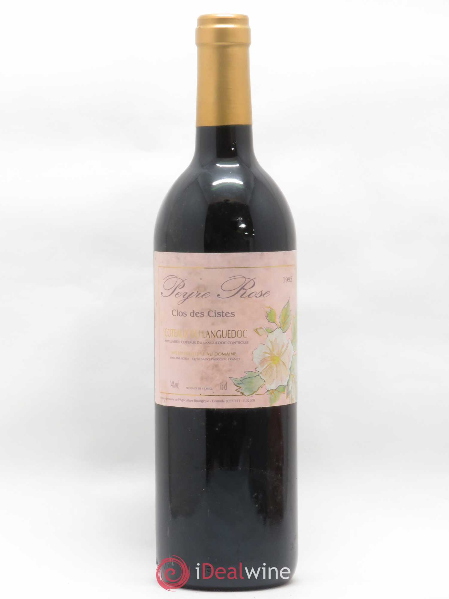 Vin de France (anciennement Coteaux du Languedoc) Domaine Peyre Rose Les Cistes Marlène Soria 1995 - Lot de 1 bouteille - 0