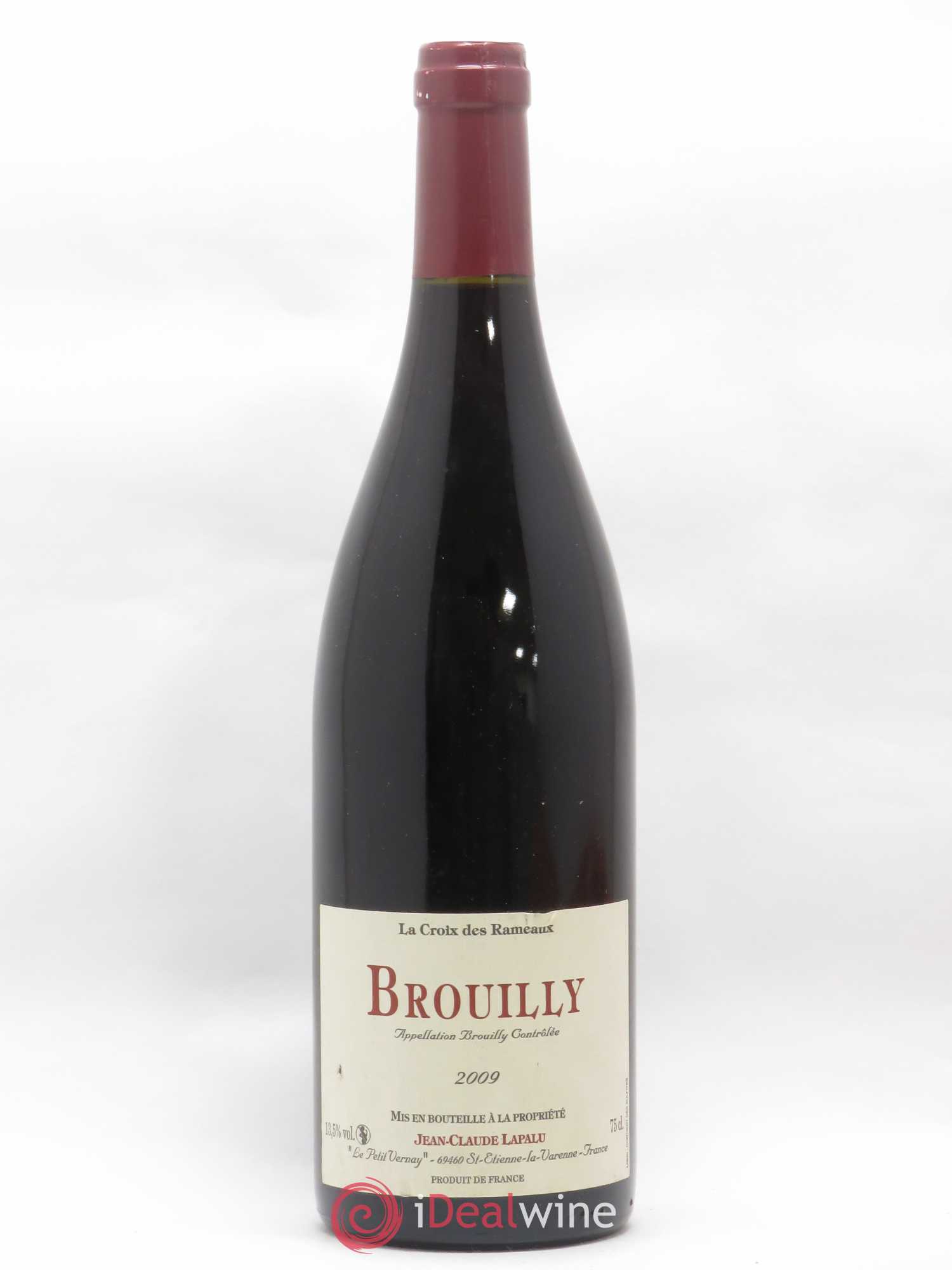 Brouilly La Croix des Rameaux Jean-Claude Lapalu 2009 - Lot de 1 bouteille - 0
