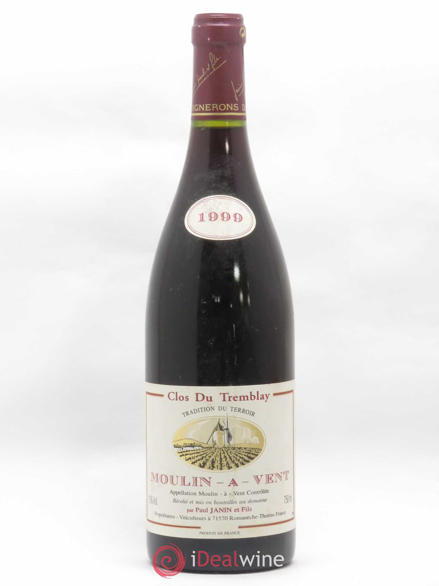 Moulin-à-Vent Clos du Tremblay 1999 - Lot de 1 bouteille - 0