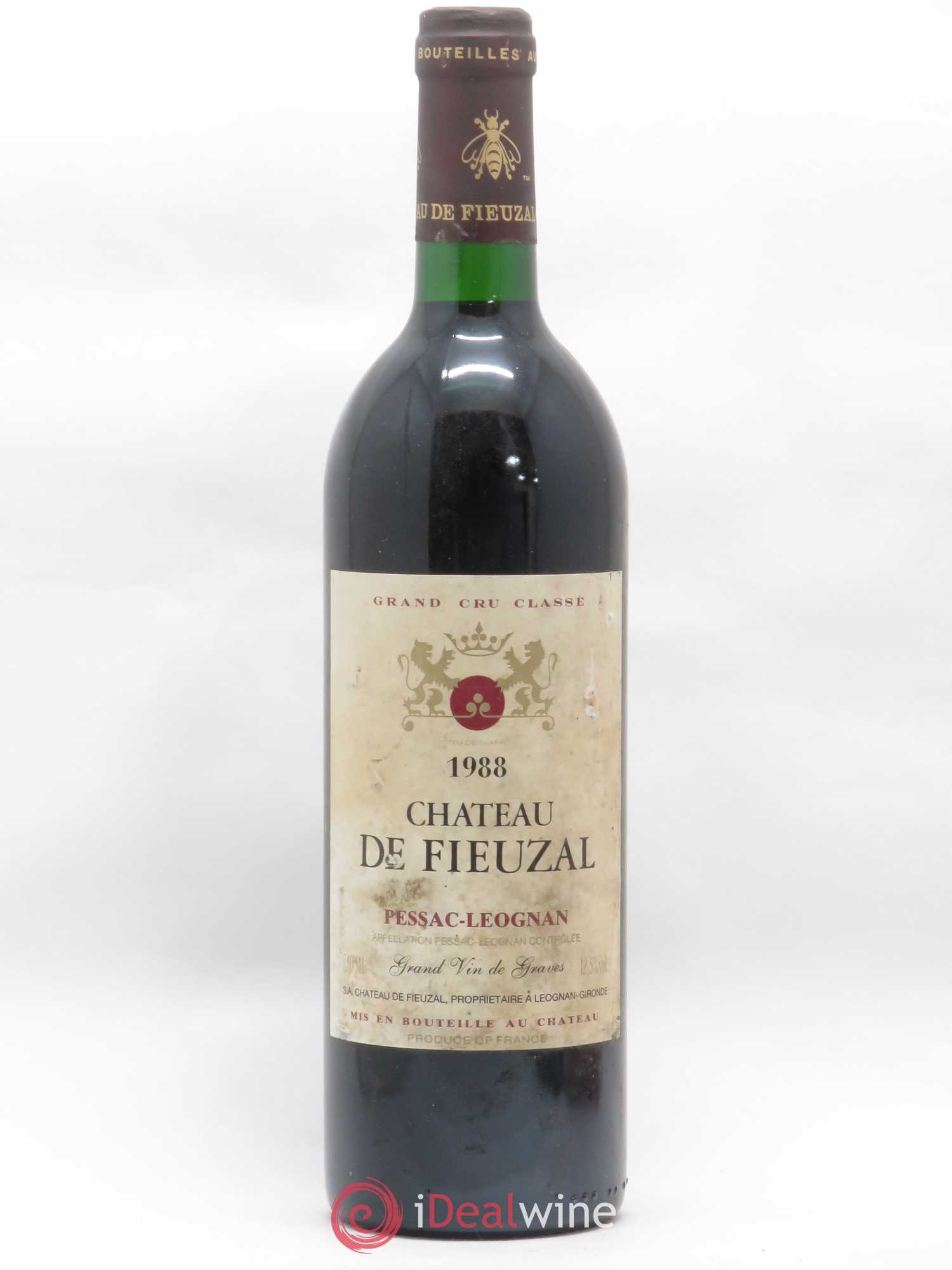 Château de Fieuzal Cru Classé de Graves 1988 - Lot de 1 bouteille - 0