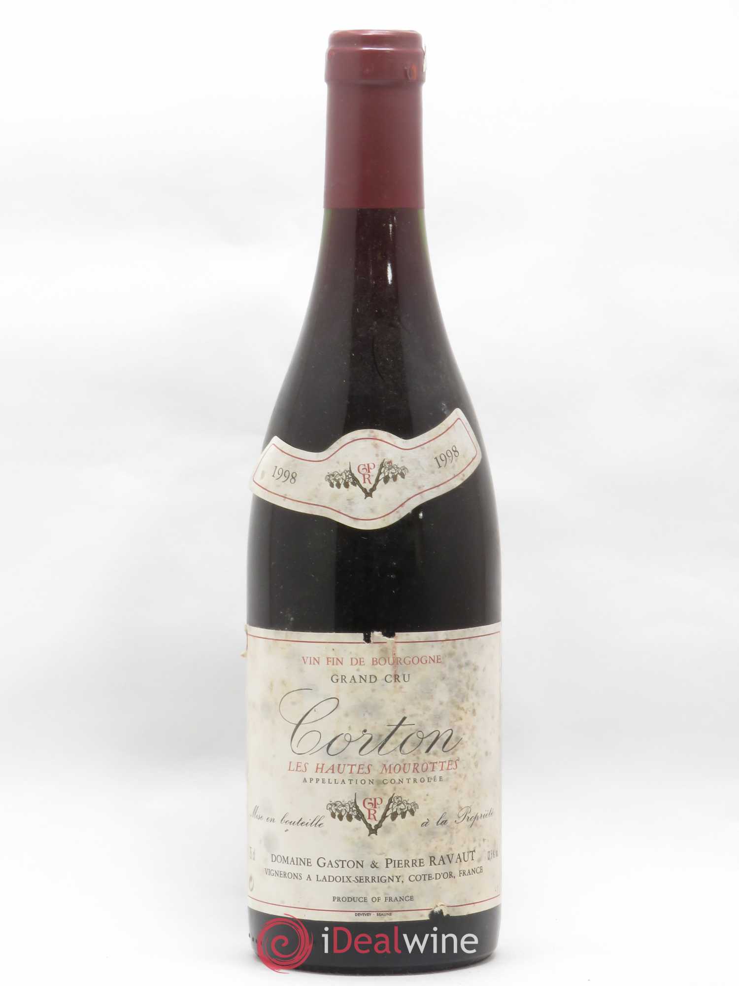 Corton Grand Cru Les Hautes Mourottes G.Ravaut 1998 - Posten von 1 Flasche - 0