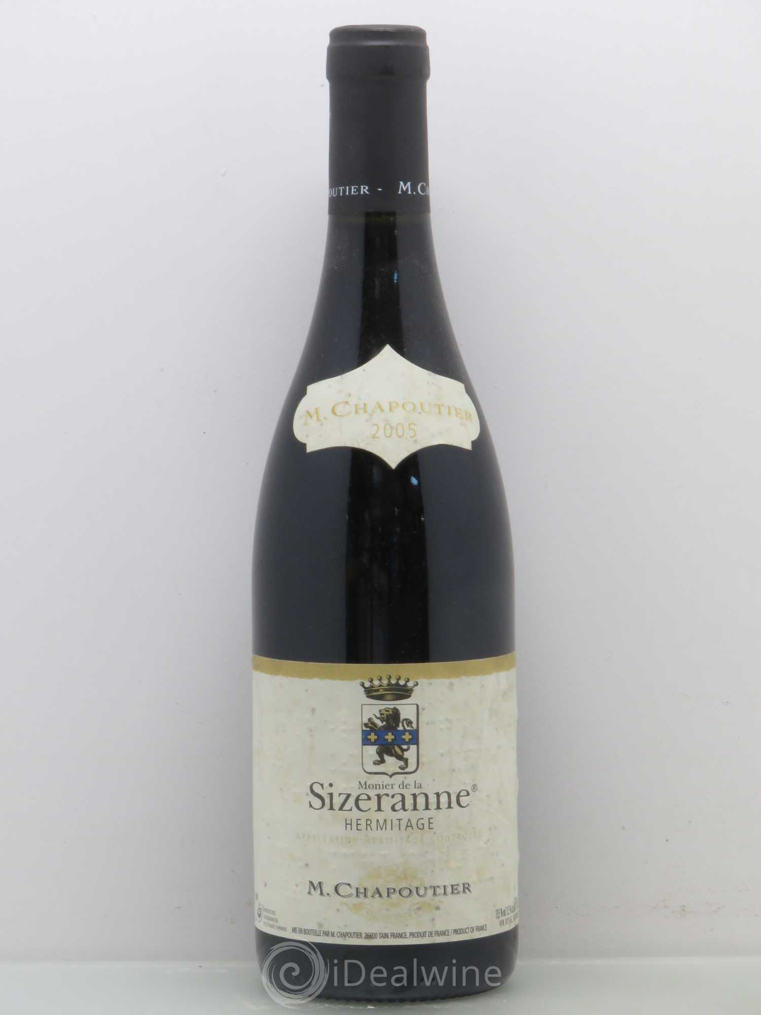 Hermitage Monier de La Sizeranne Chapoutier 2005 - Lot de 1 bouteille - 0
