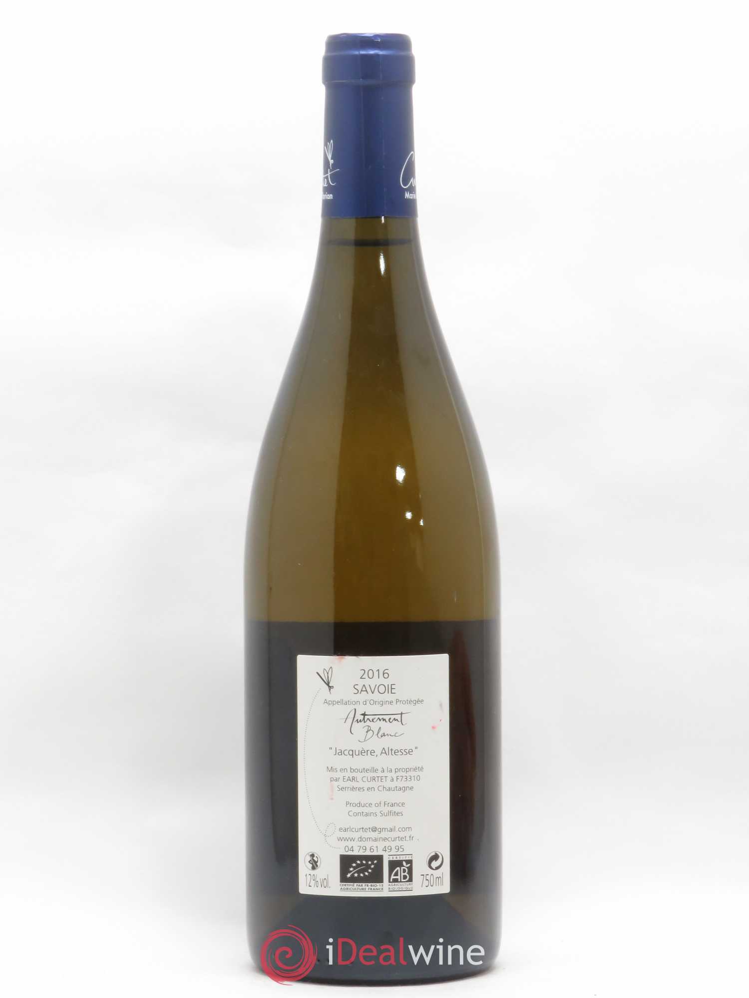 Vin de Savoie Autrement Blanc Marie et Florian Curtet 2016 - Posten von 1 Flasche - 1