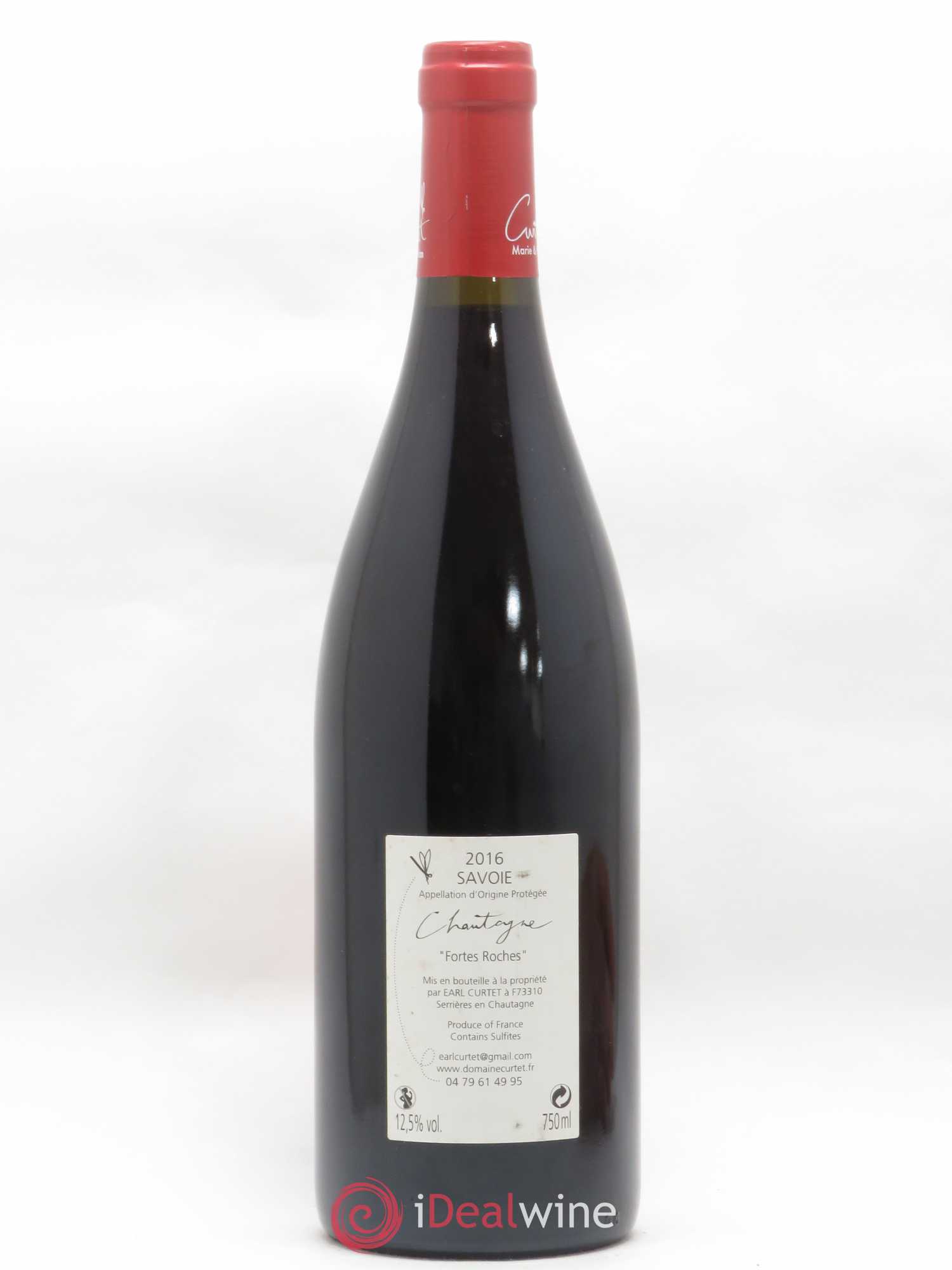 Vin de Savoie Chautagne Fortes Roches Florian Curtet 2016 - Lot de 1 bouteille - 1
