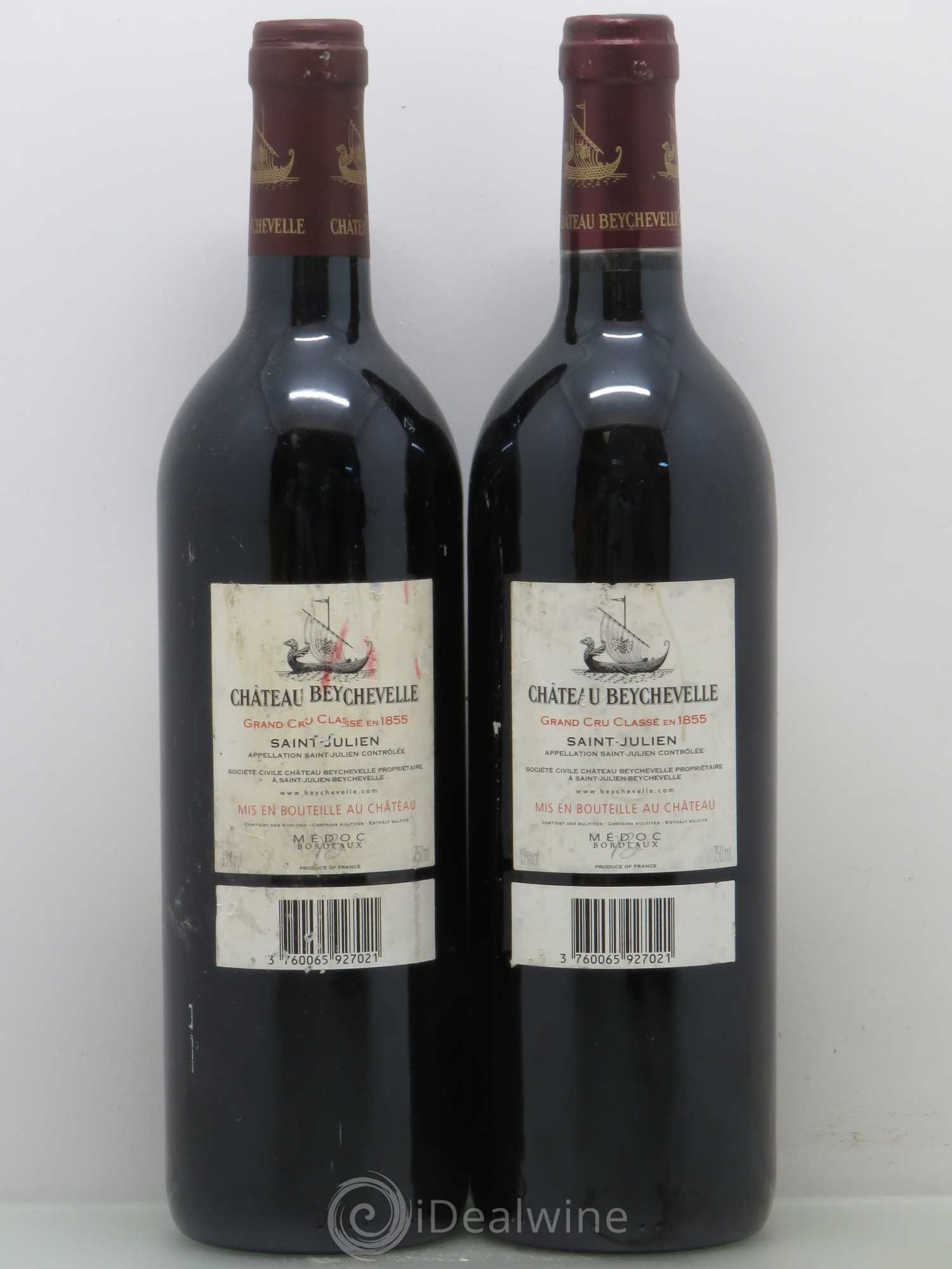 Château Beychevelle 4ème Grand Cru Classé 2003 - Lot de 2 bouteilles - 1