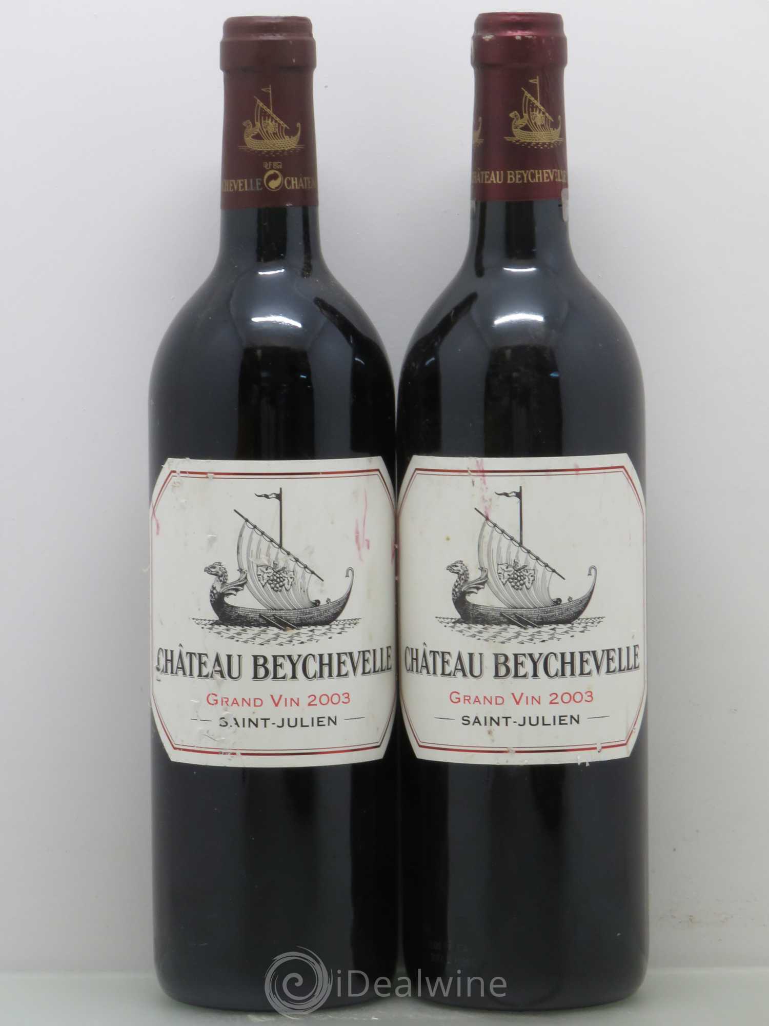 Château Beychevelle 4ème Grand Cru Classé 2003 - Lot de 2 bouteilles - 0