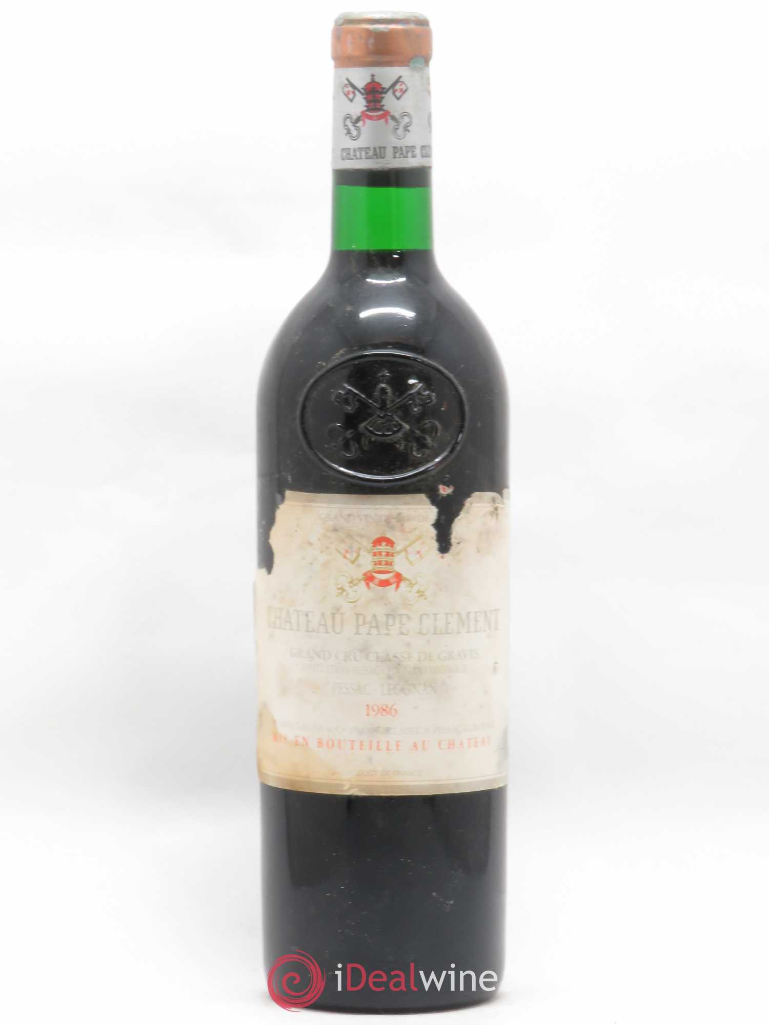 Château Pape Clément Cru Classé de Graves 1986 - Lot de 1 bouteille - 0