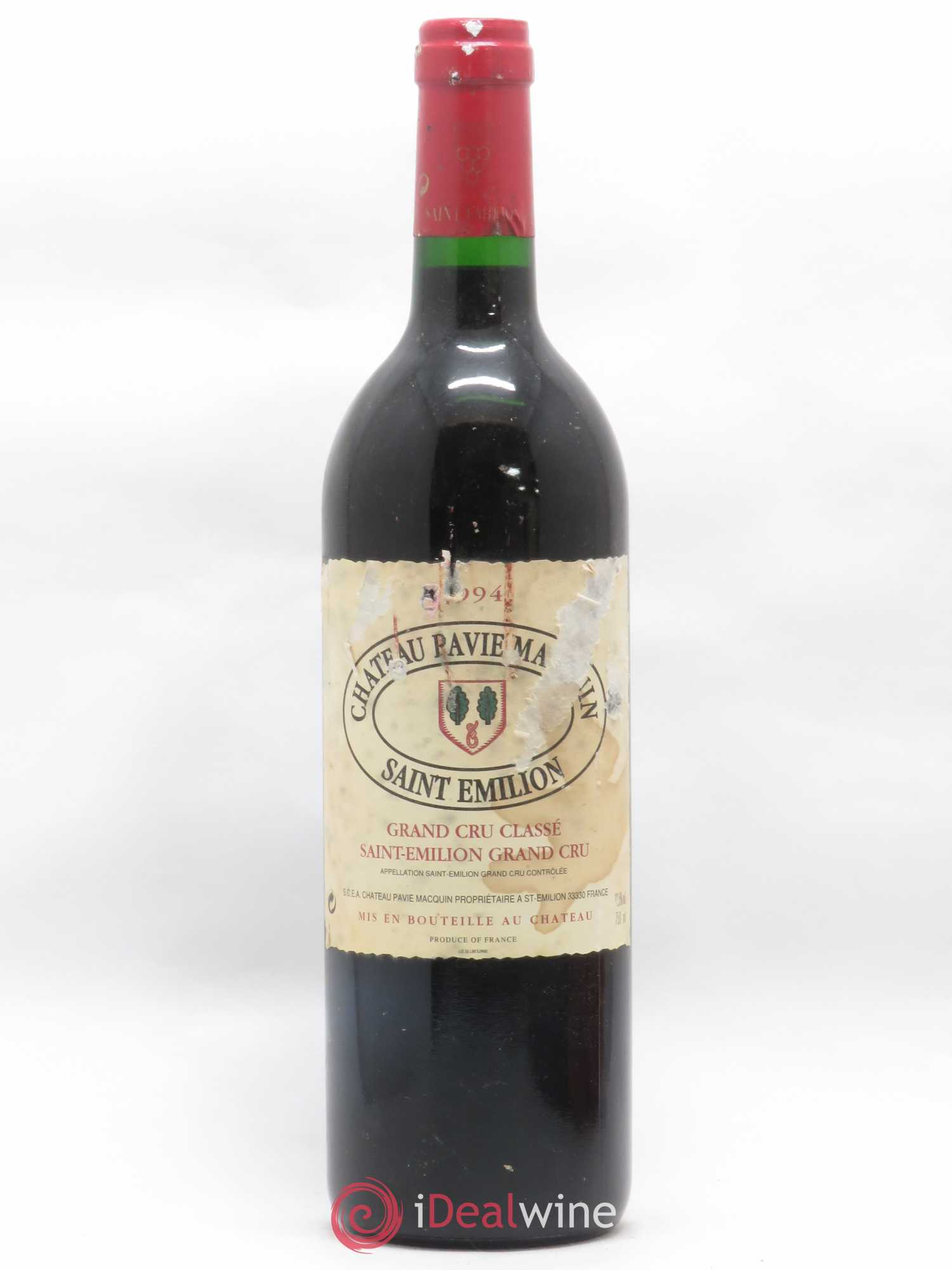 Château Pavie Macquin 1er Grand Cru Classé B 1994 - Lot de 1 bouteille - 0