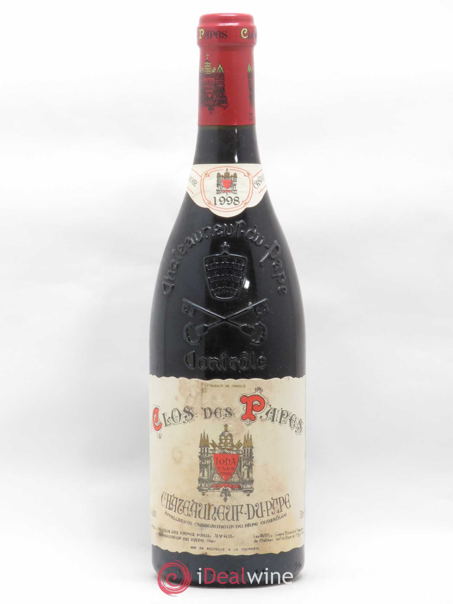 Châteauneuf-du-Pape Clos des Papes - Paul Avril 1998 - Lot de 1 bouteille - 0