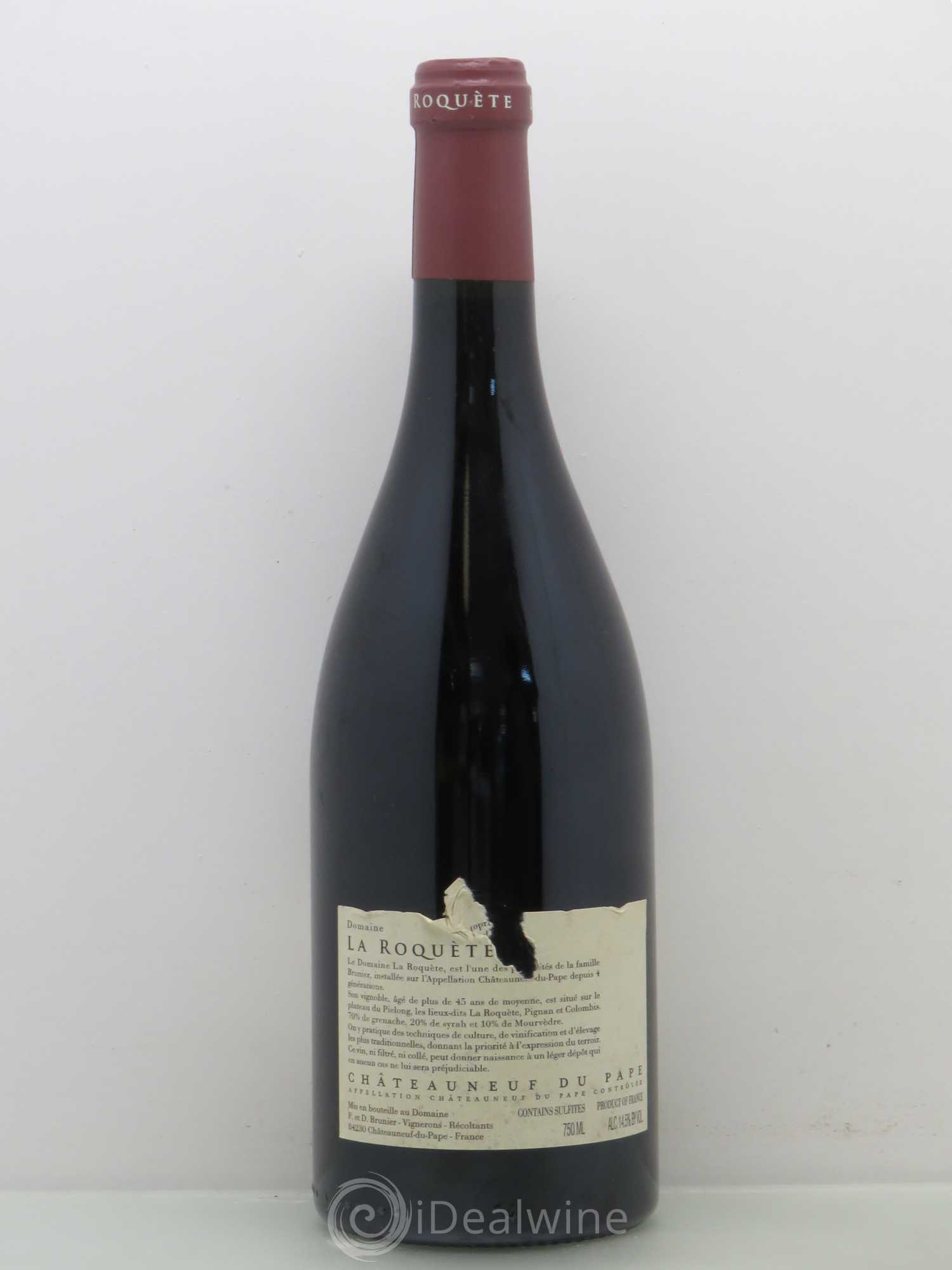 Châteauneuf-du-Pape La Roquète - Anciennement La Roquette (Domaine de) Vignobles Brunier 2003 - Lot de 1 bouteille - 1
