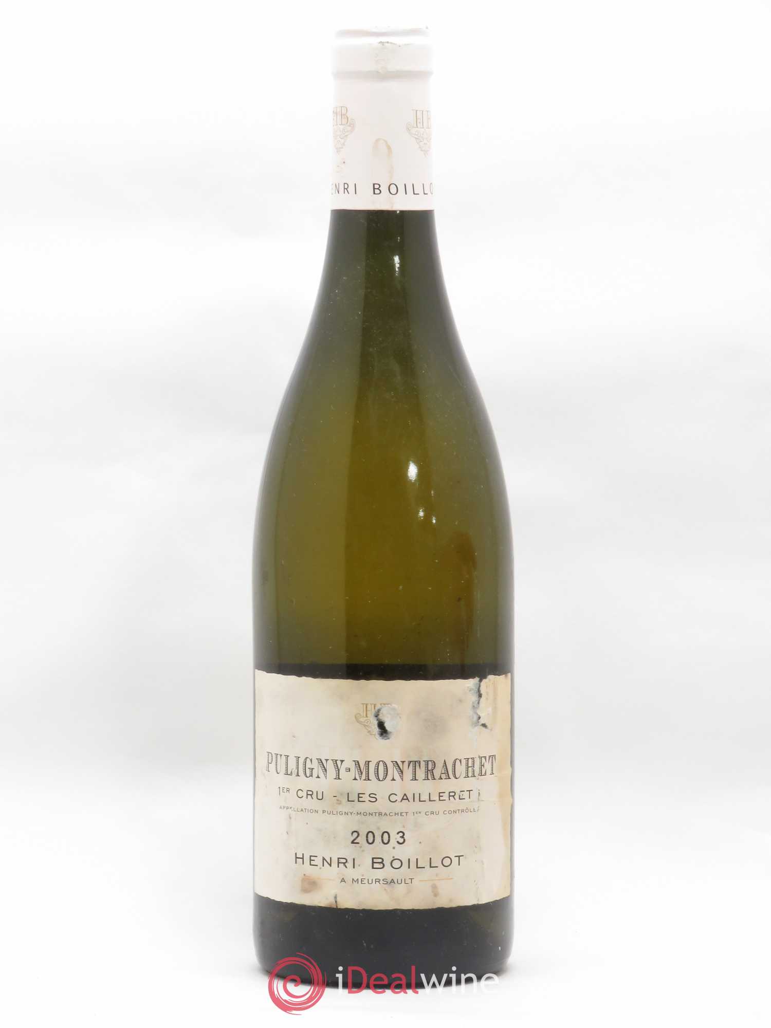 Puligny-Montrachet 1er Cru Les Caillerets Henri Boillot 2003 - Posten von 1 Flasche - 0
