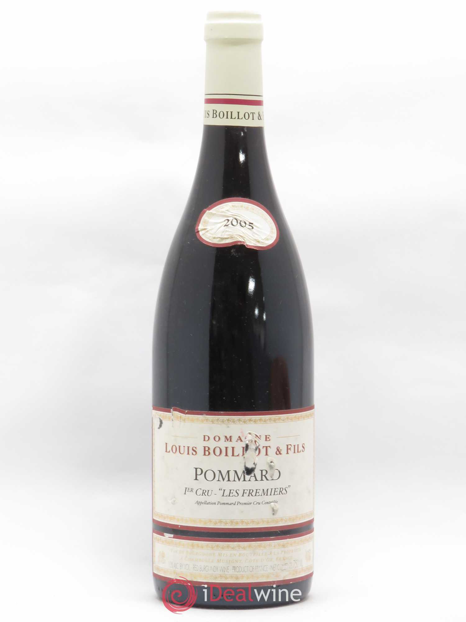 Pommard 1er Cru Les Fremiers Louis Boillot et Fils 2005 - Posten von 1 Flasche - 0