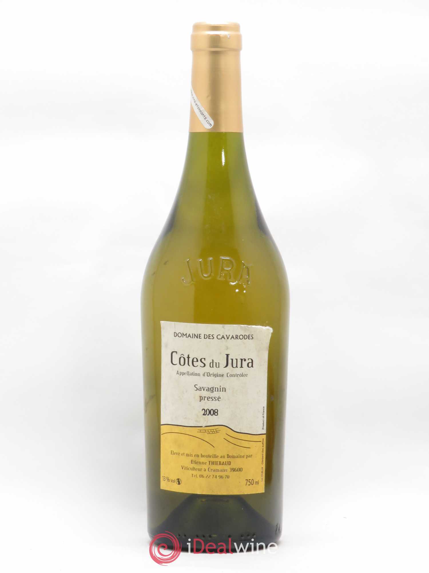 Côtes du Jura Savagnin Pressé Domaine des Cavarodes 2008 - Posten von 1 Flasche - 0