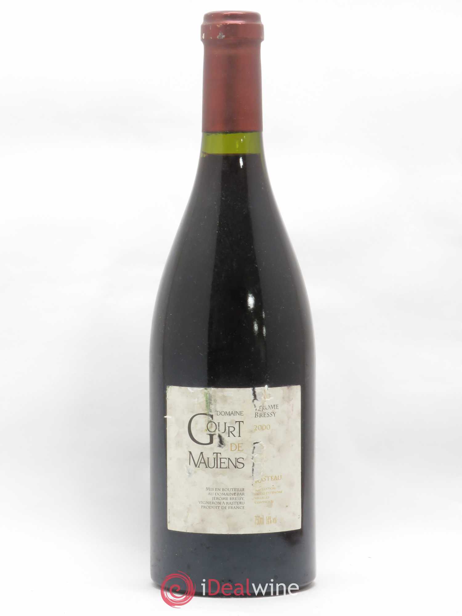 Rasteau Domaine Gourt de Mautens - Jérôme Bressy 2000 - Lot de 1 bouteille - 0