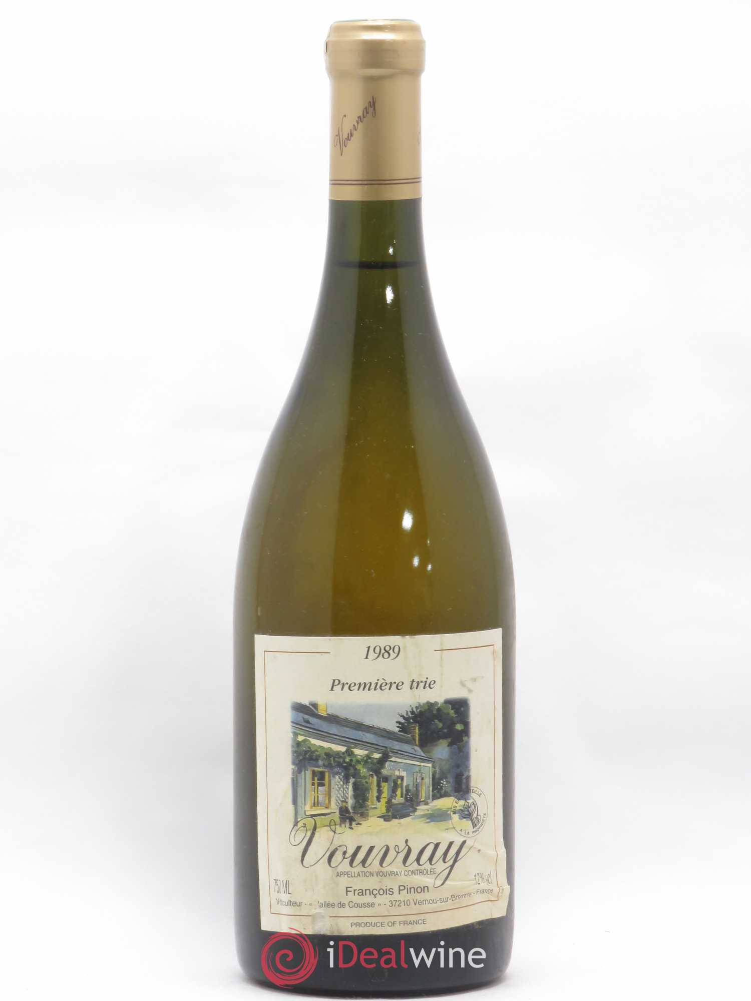 Vouvray 1er Trie Francois Pinon 1989 - Posten von 1 Flasche - 0
