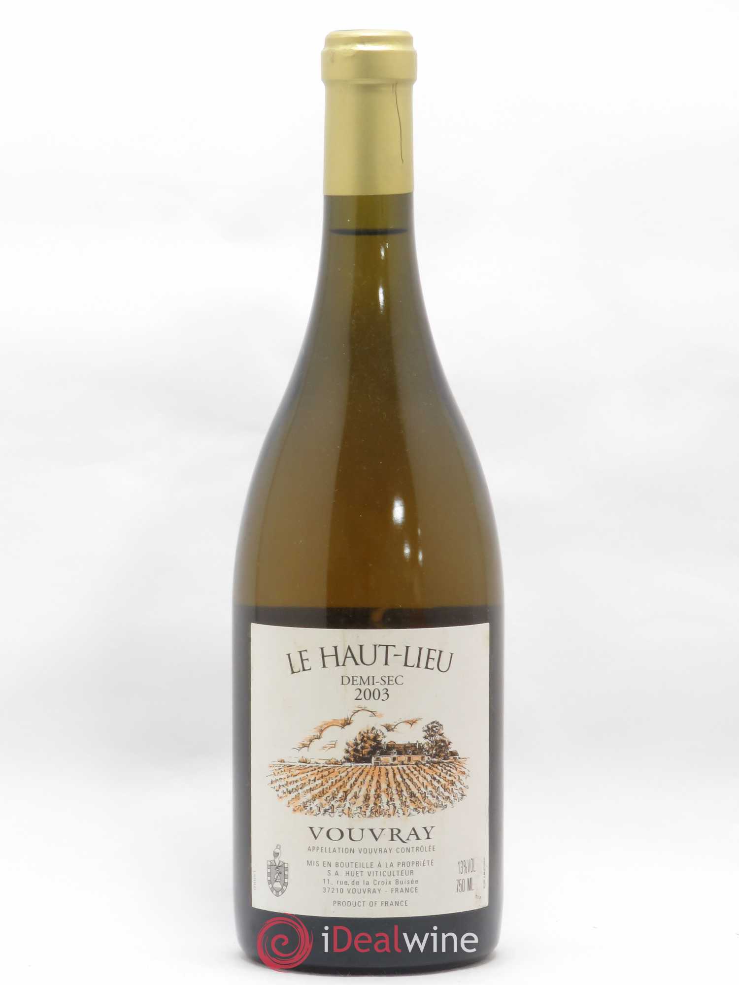 Vouvray Le Haut-Lieu Demi-Sec Domaine Huet 2003 - Lot de 1 bouteille - 0