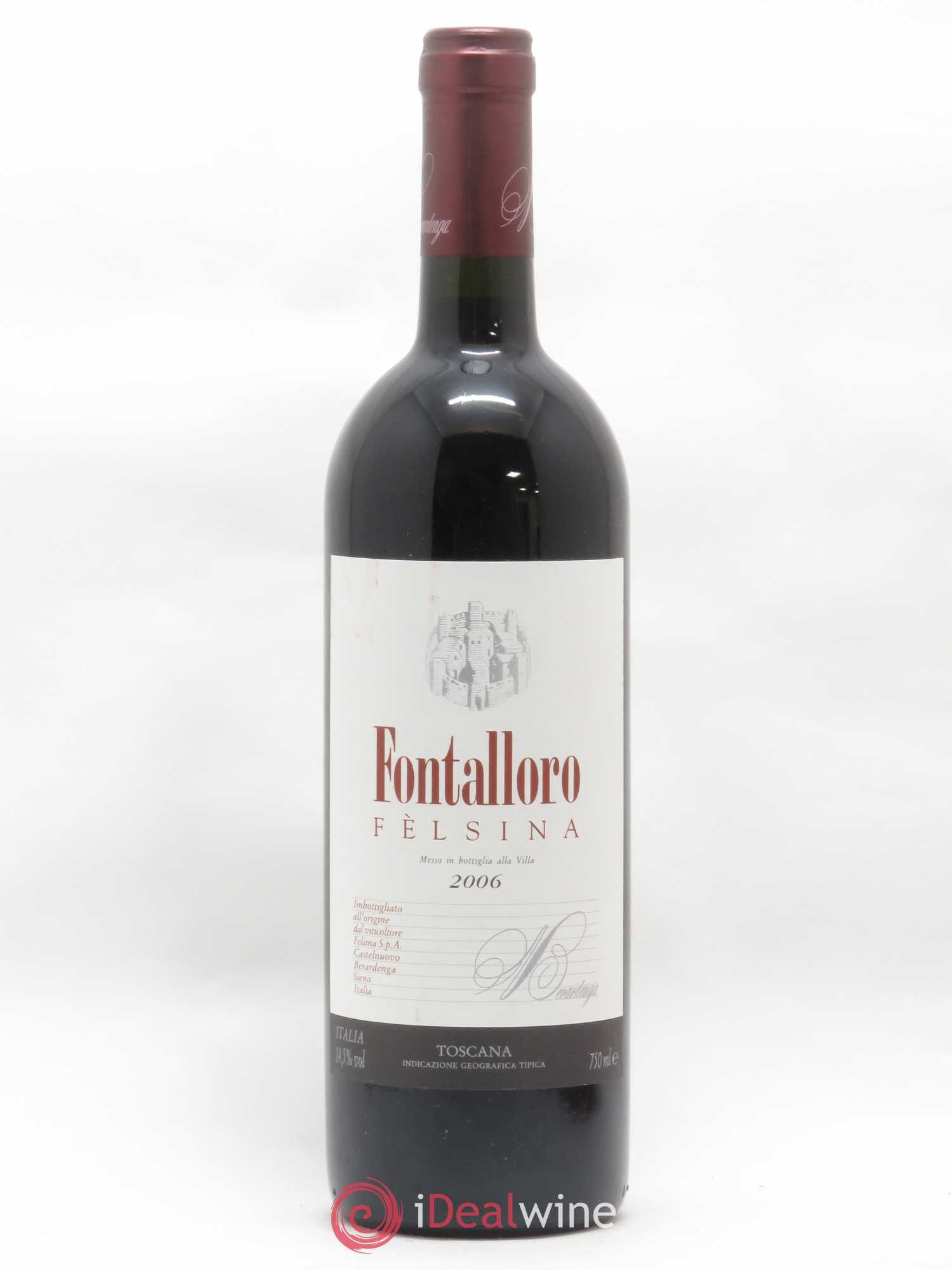 Toscana IGT Fontalloro Sangiovese Fèlsina 2006 - Posten von 1 Flasche - 0