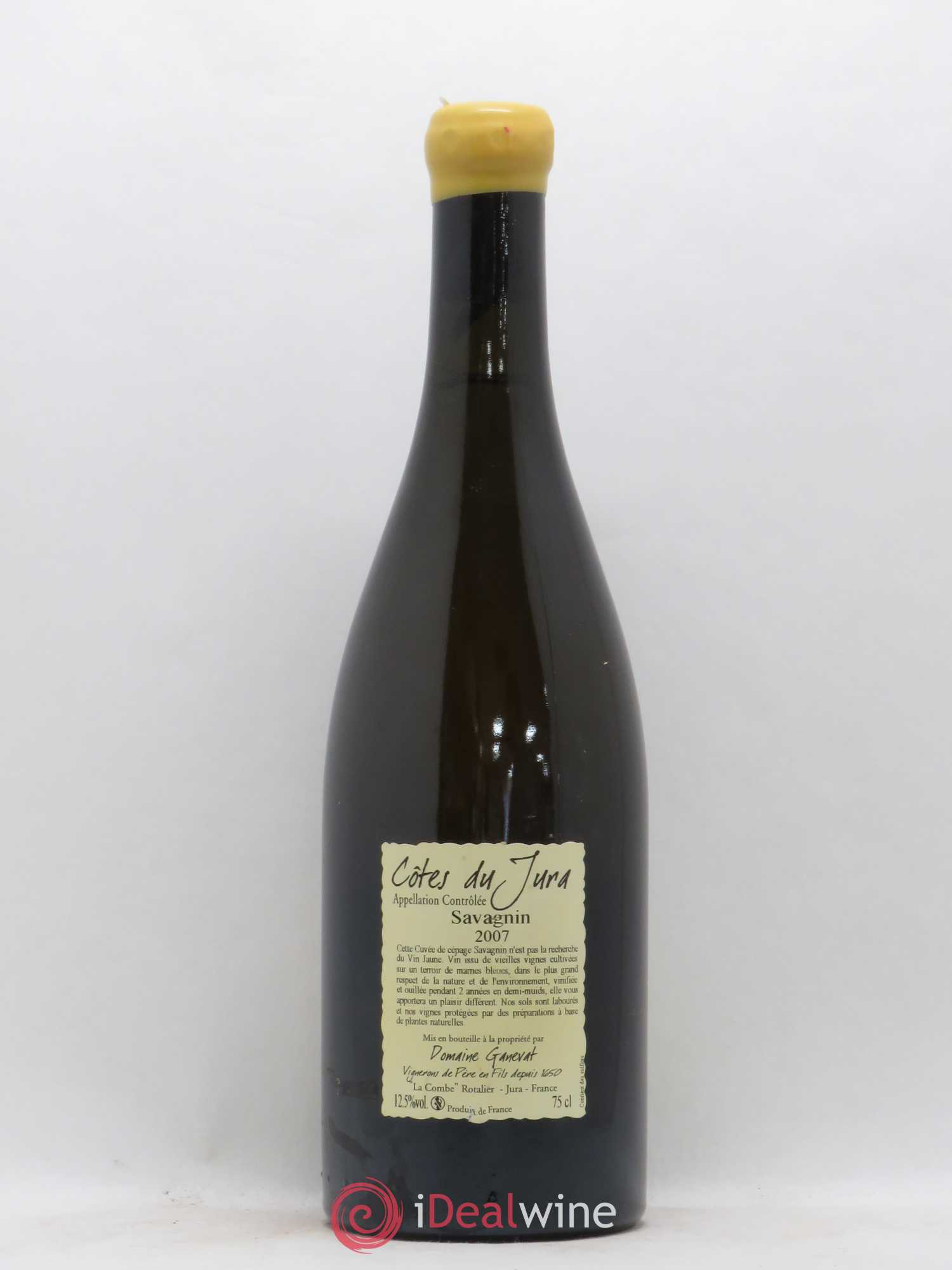 Côtes du Jura Les Chalasses Marnes Bleues Jean-François Ganevat (Domaine) 2007 - Lot de 1 bouteille - 1