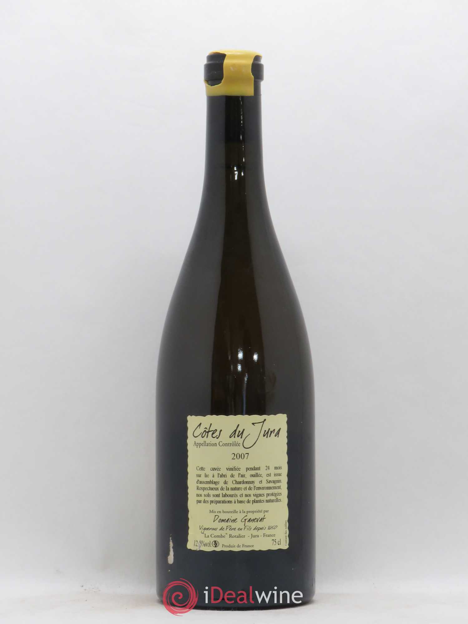 Côtes du Jura Cuvée Orégane Jean-François Ganevat (Domaine) 2007 - Lot de 1 bouteille - 1