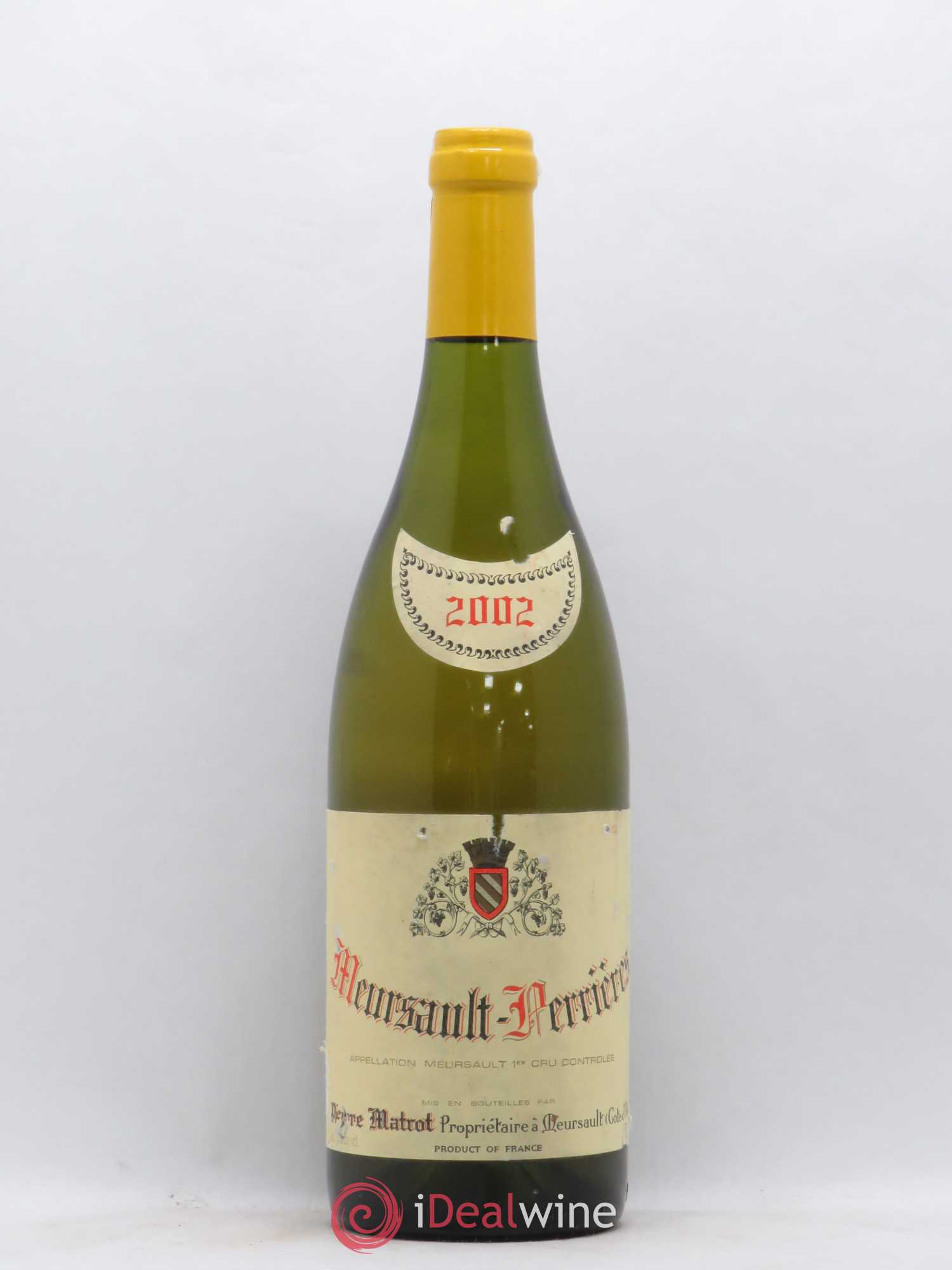 Meursault 1er Cru Perrières Matrot (Domaine) 2002 - Lot de 1 bouteille - 0