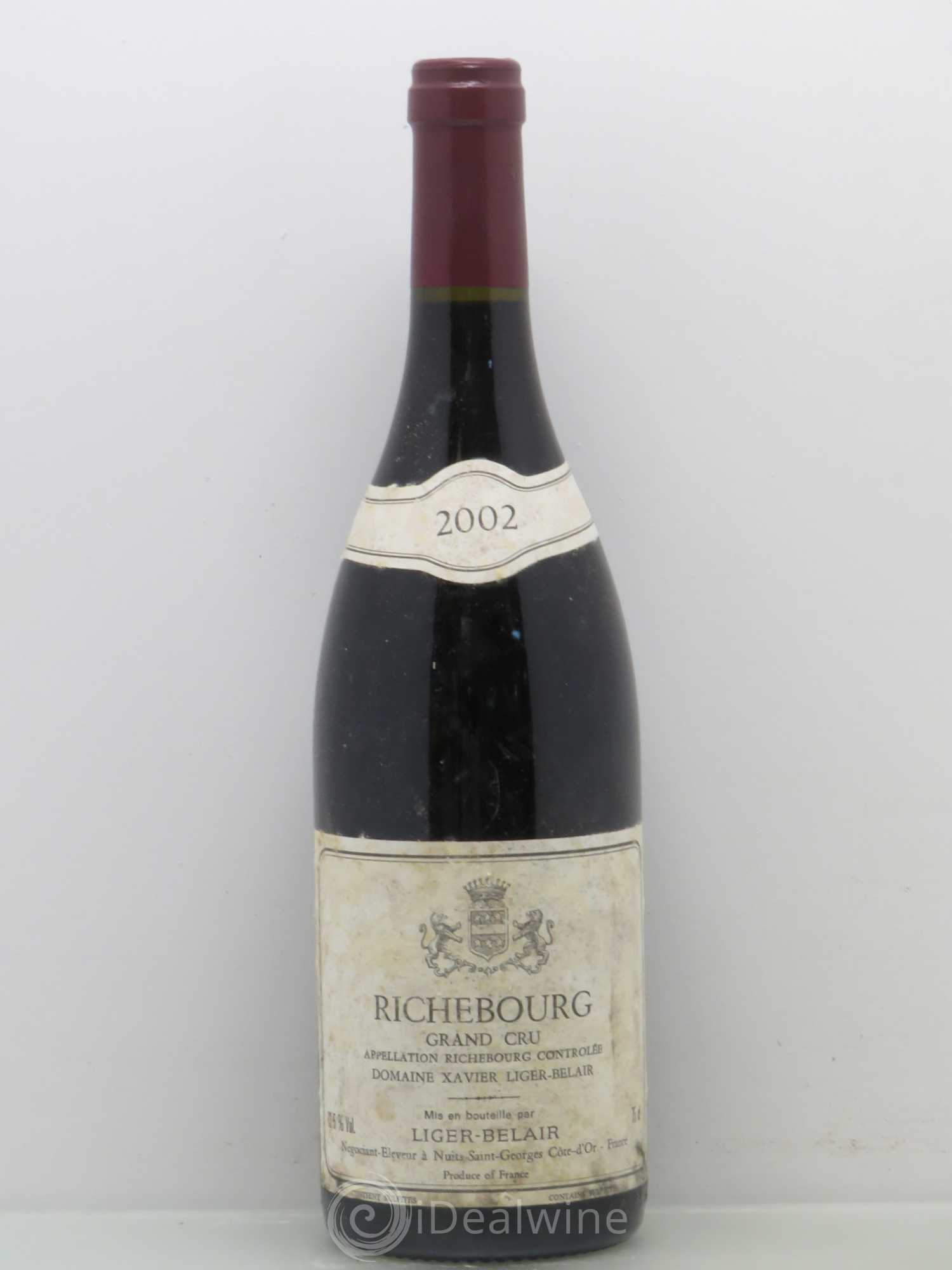 Richebourg Grand Cru Domaine Xavier Liger Belair 2002 - Posten von 1 Flasche - 0