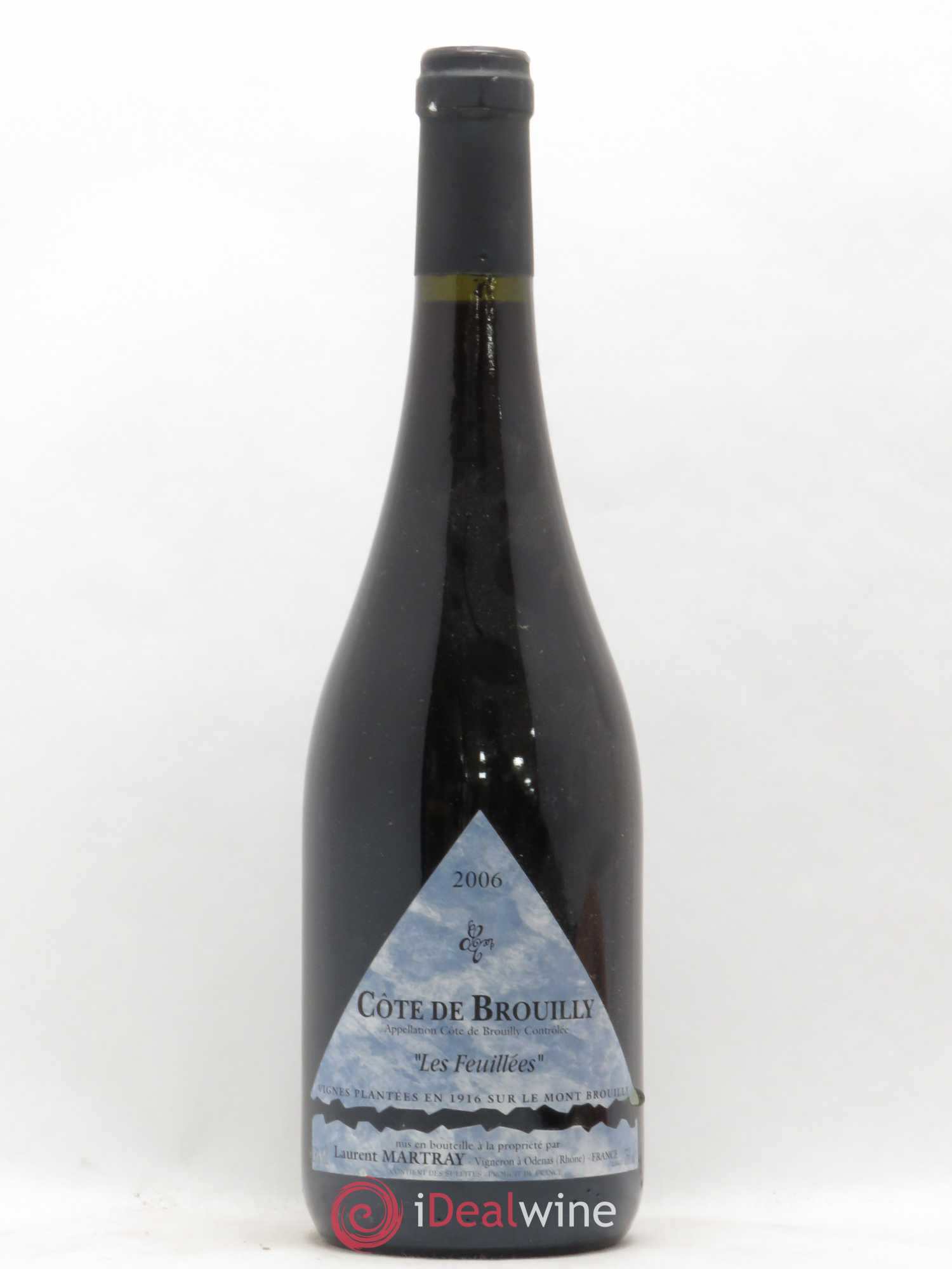 Côte de Brouilly Les Feuillées Laurent Martray 2006 - Posten von 1 Flasche - 0