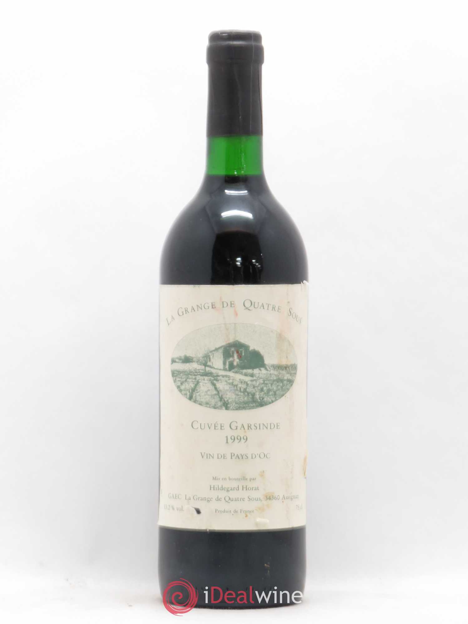 Pays d'Oc Cuvée Garsinde La Grange de Quatre Sous 1999 - Posten von 1 Flasche - 0
