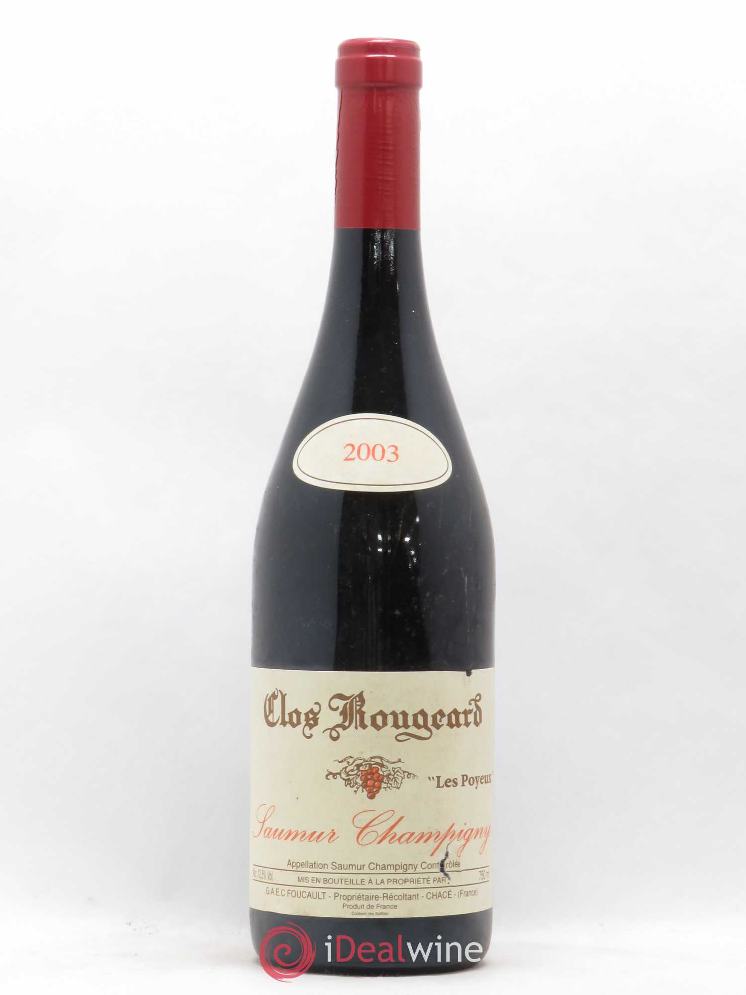 Saumur-Champigny Les Poyeux Clos Rougeard 2003 - Lot de 1 bouteille - 0
