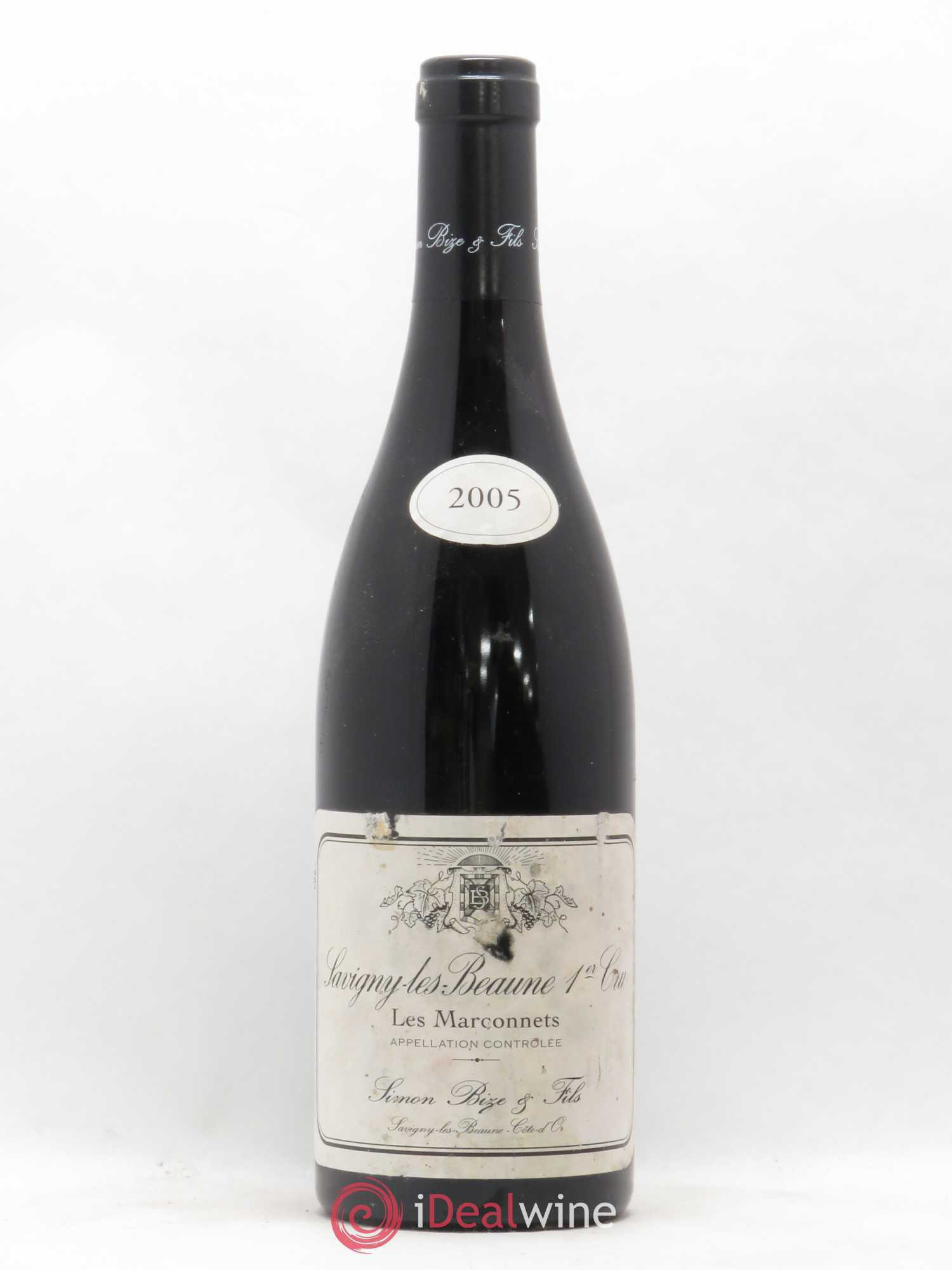 Savigny-lès-Beaune 1er Cru Les Marconnets Simon Bize & Fils 2005 - Lot de 1 bouteille - 0