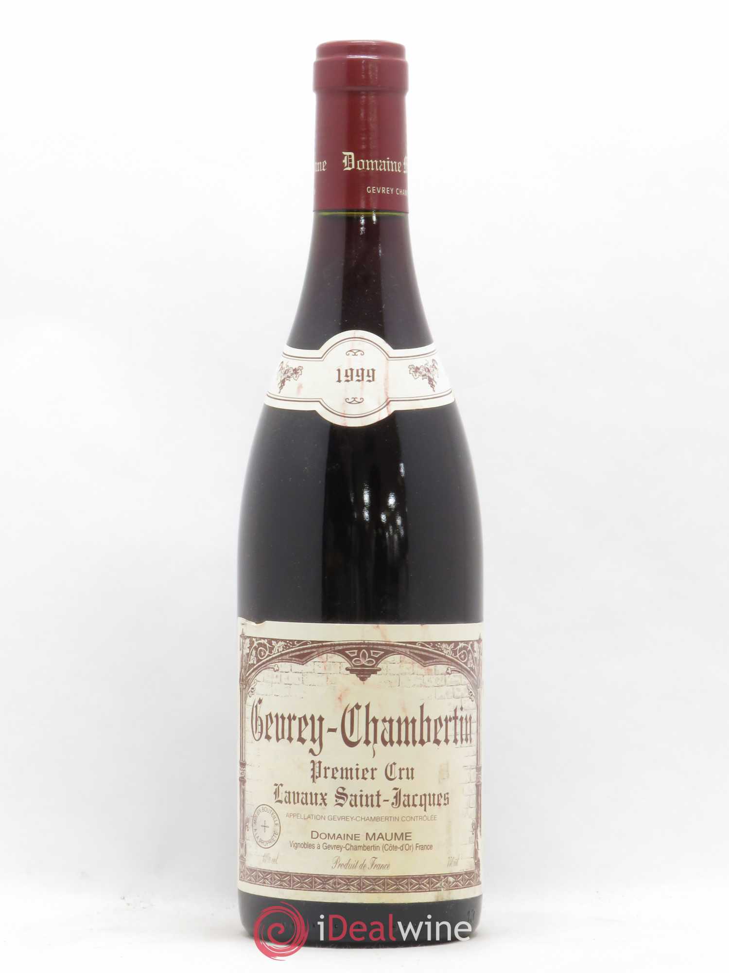 Gevrey-Chambertin 1er Cru Lavaux Saint Jacques Maume (Domaine) 1999 - Lot de 1 bouteille - 0