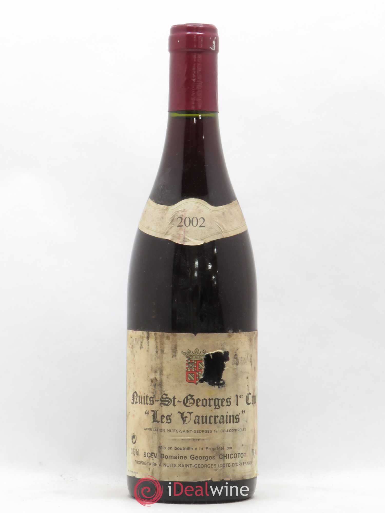 Nuits-Saint-Georges 1er Cru Les Vaucrains Chicotot 2002 - Lot de 1 bouteille - 0