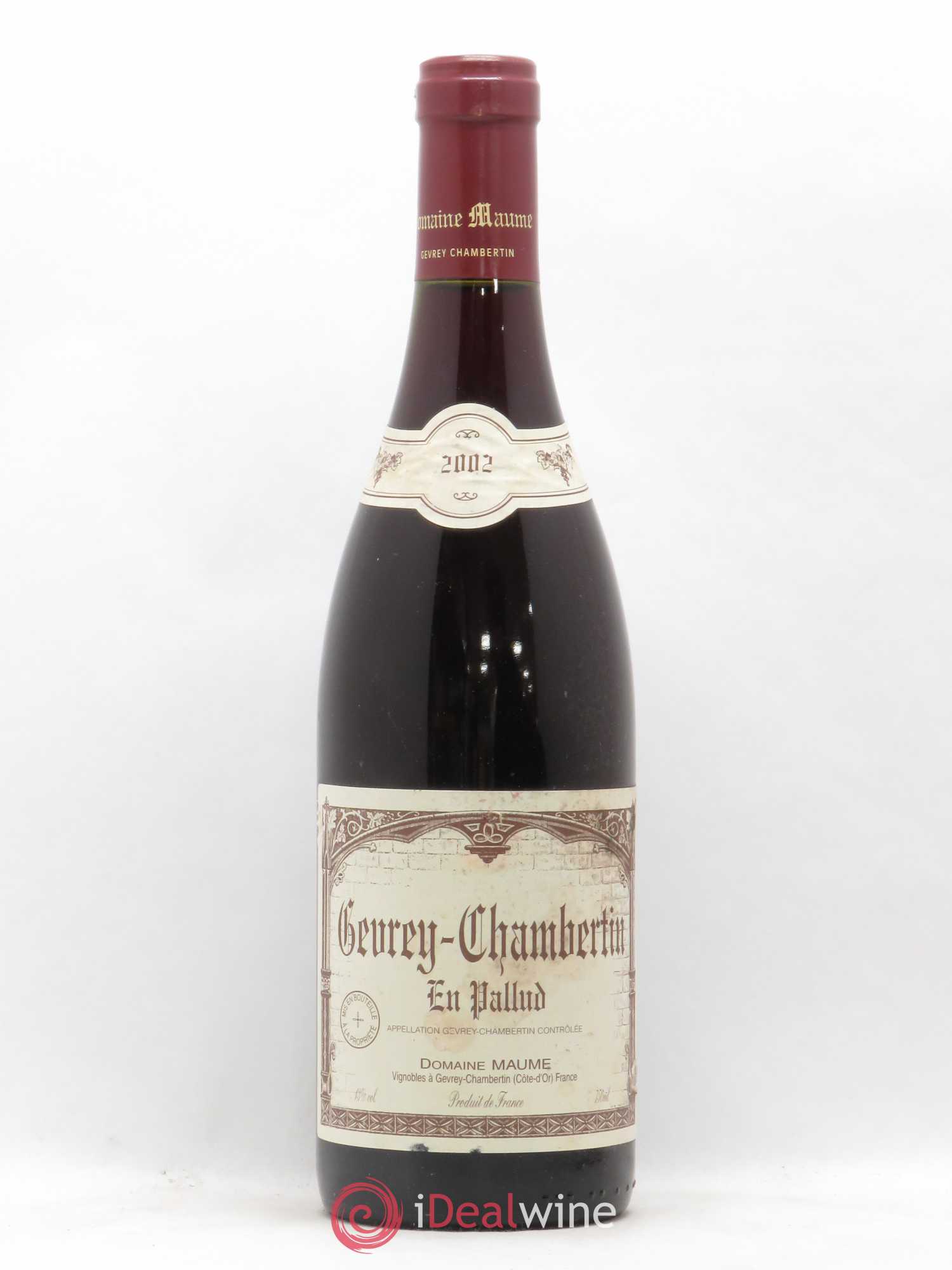 Gevrey-Chambertin En Pallud Maume 2002 - Lot de 1 bouteille - 0