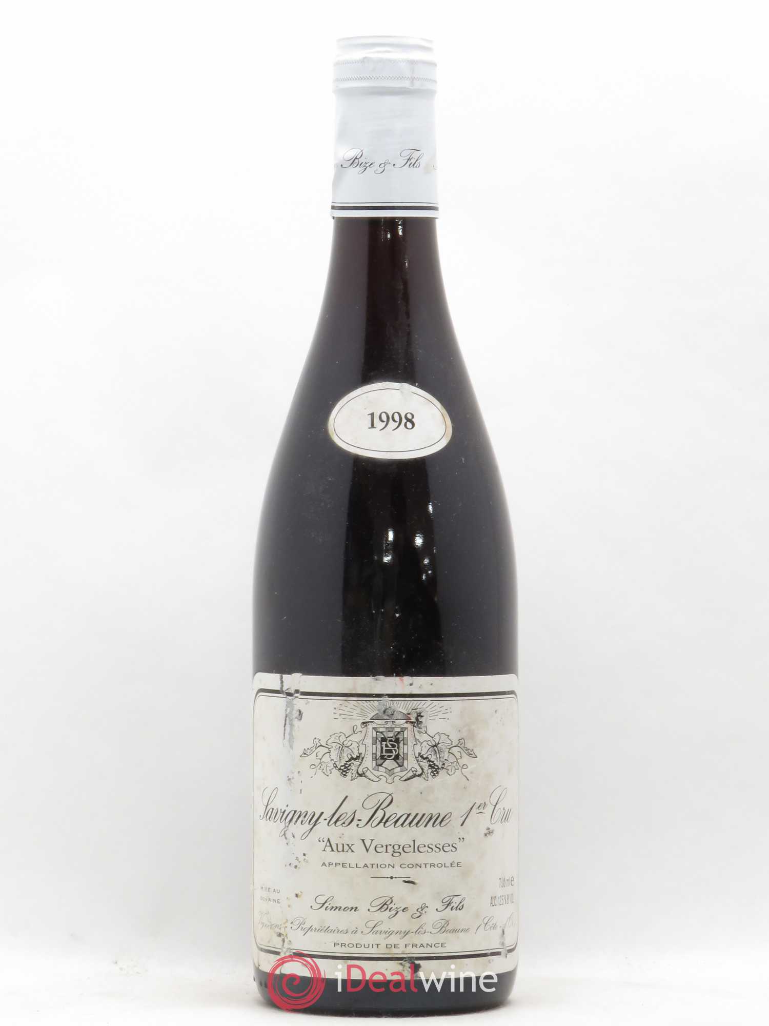 Savigny-lès-Beaune 1er Cru Aux Vergelesses Simon Bize & Fils 1998 - Lot de 1 bouteille - 0