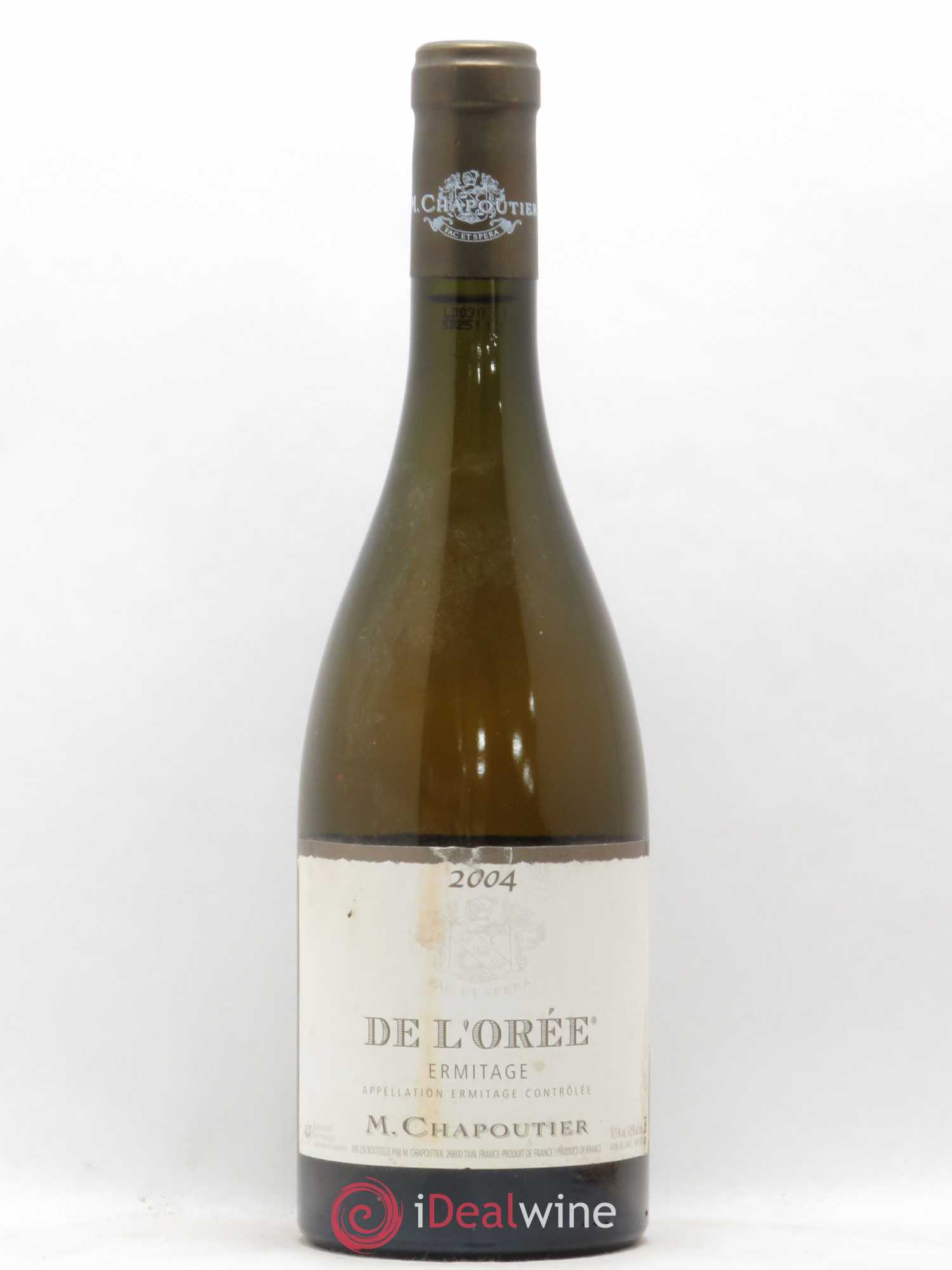 Hermitage Ermitage de l'Orée Chapoutier 2004 - Lot de 1 bouteille - 0