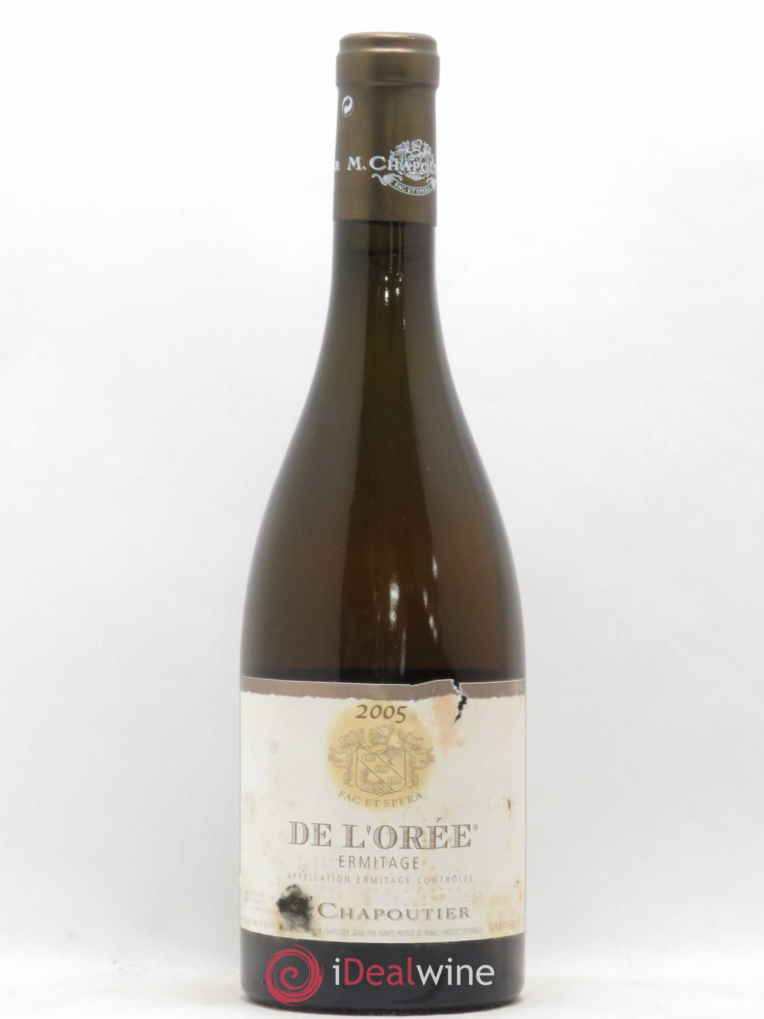 Hermitage Ermitage de l'Orée Chapoutier 2005 - Lot de 1 bouteille - 0