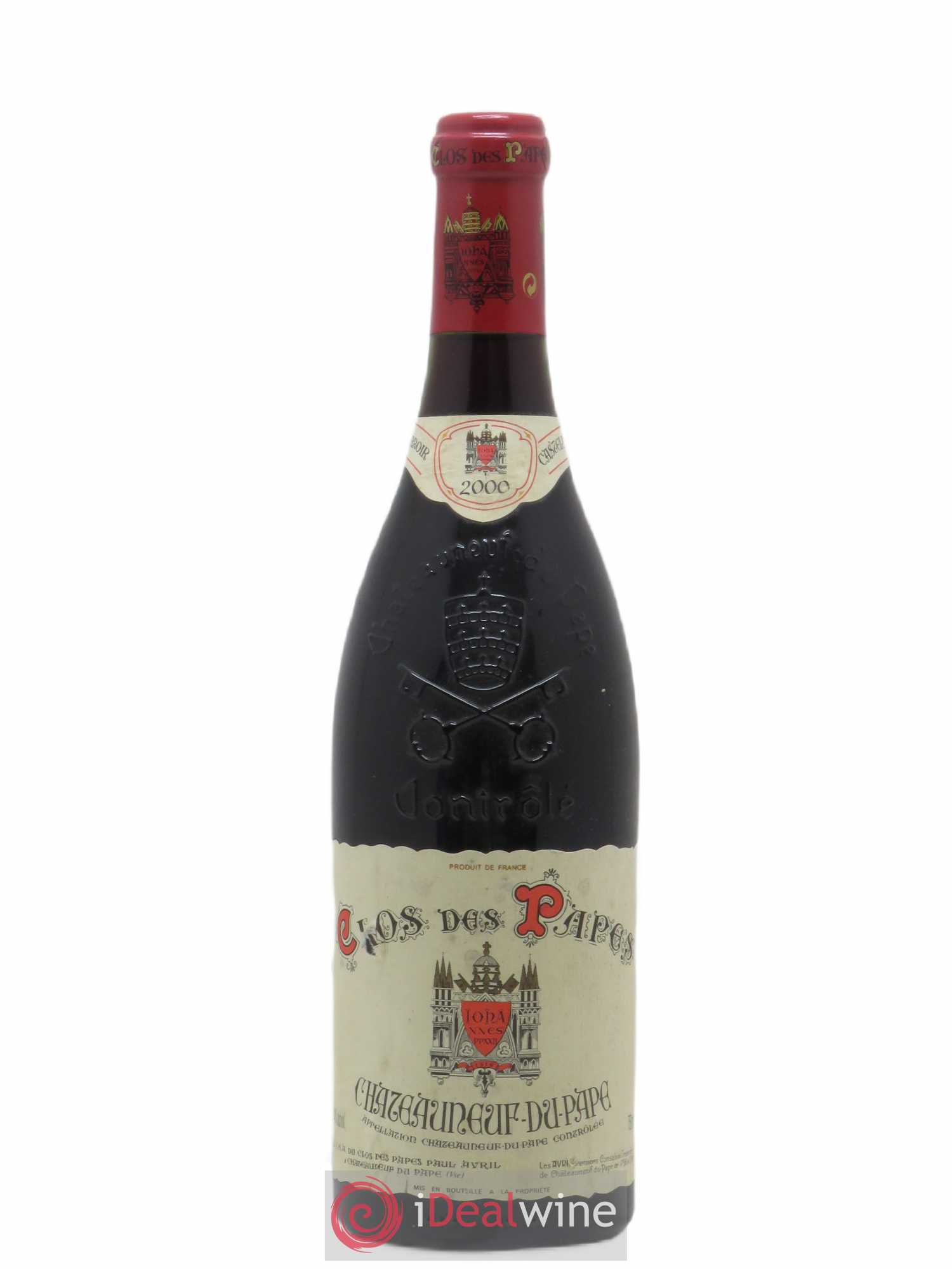 Châteauneuf-du-Pape Clos des Papes - Paul Avril 2000 - Lot de 1 bouteille - 0