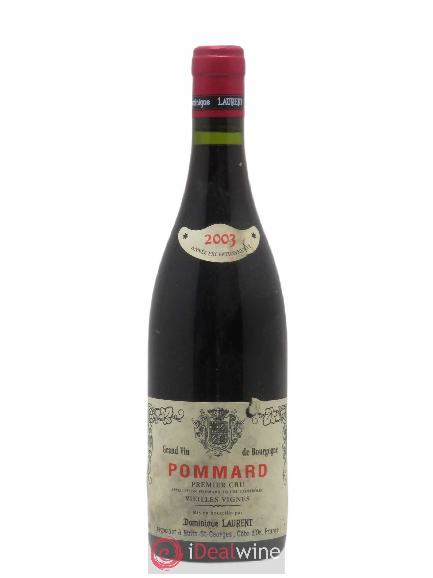 Pommard 1er Cru Vieilles vignes Dominique Laurent 2003 - Lot de 1 bouteille - 0