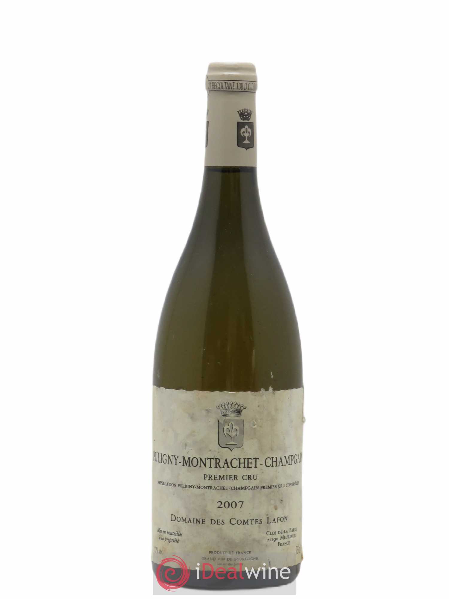 Puligny-Montrachet 1er Cru Champgain Comtes Lafon (Domaine des) 2007 - Lot de 1 bouteille - 0