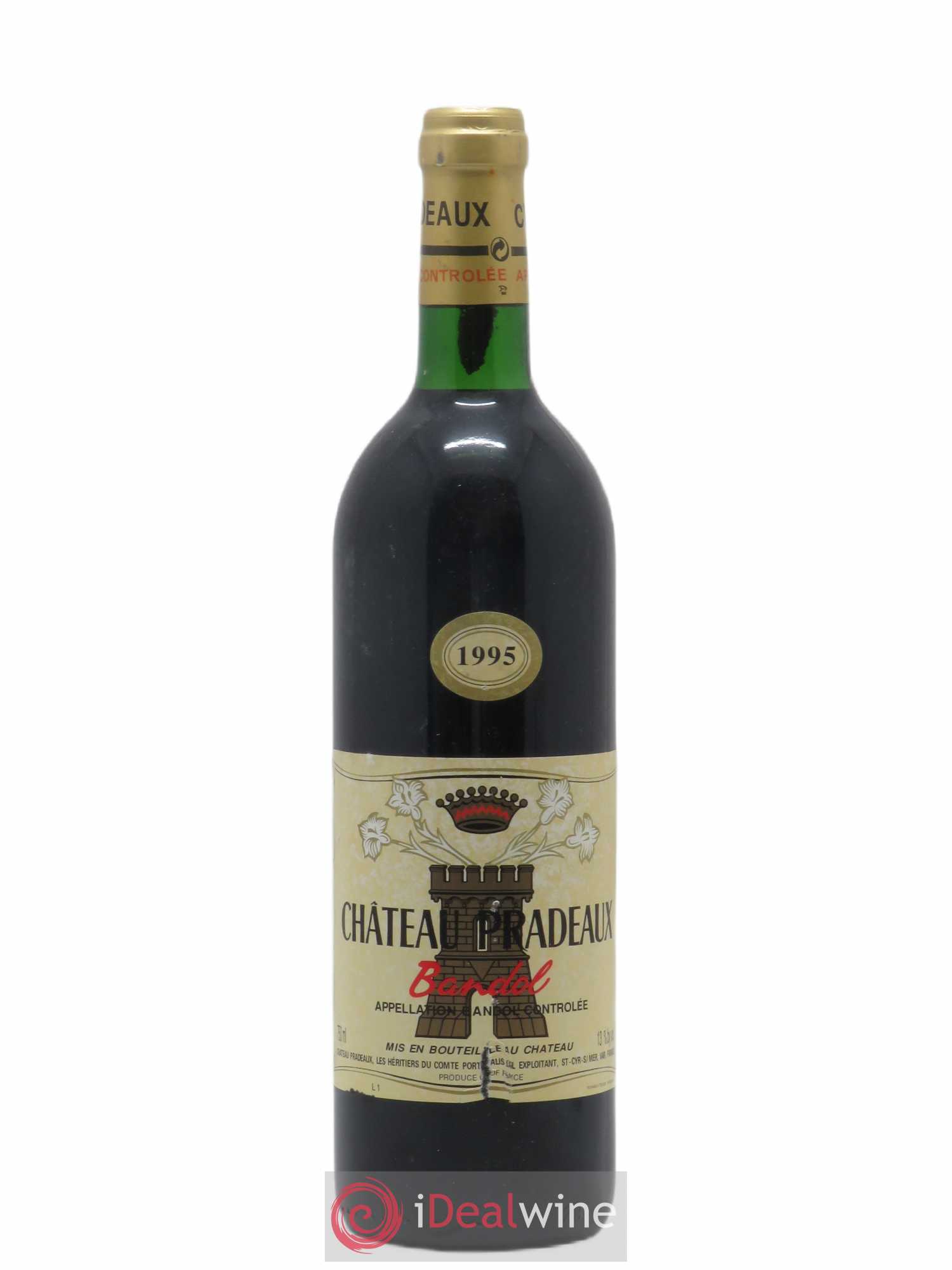 Bandol Château Pradeaux Famille Portalis 1995 - Lot de 1 bouteille - 0