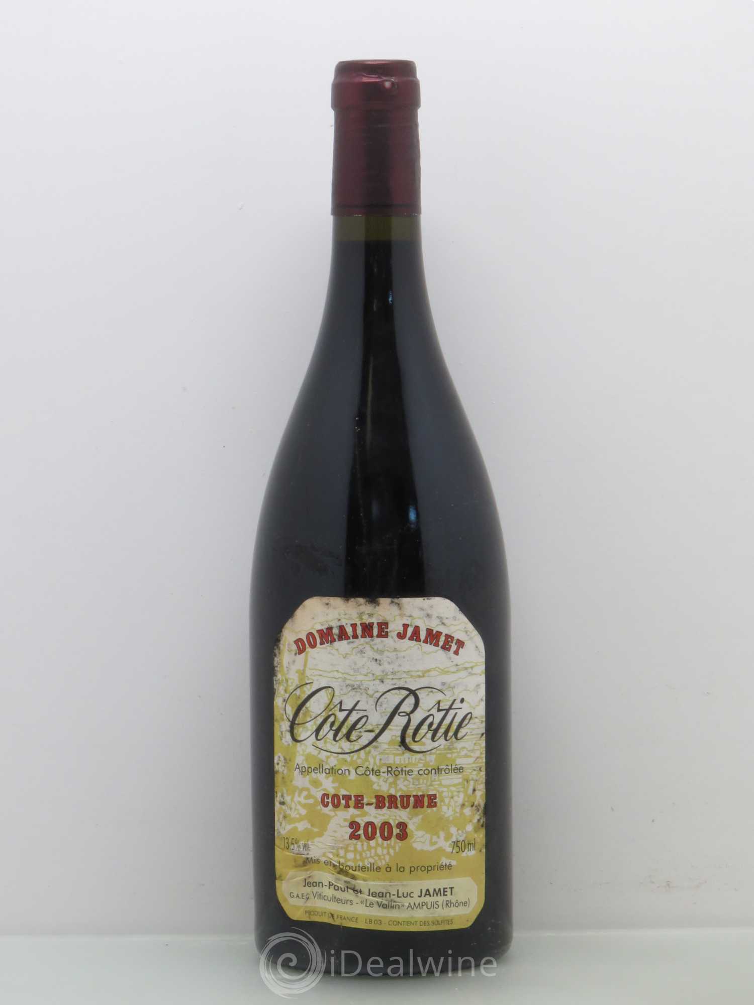Côte-Rôtie Côte Brune Jamet (Domaine) 2003 - Lot de 1 bouteille - 0