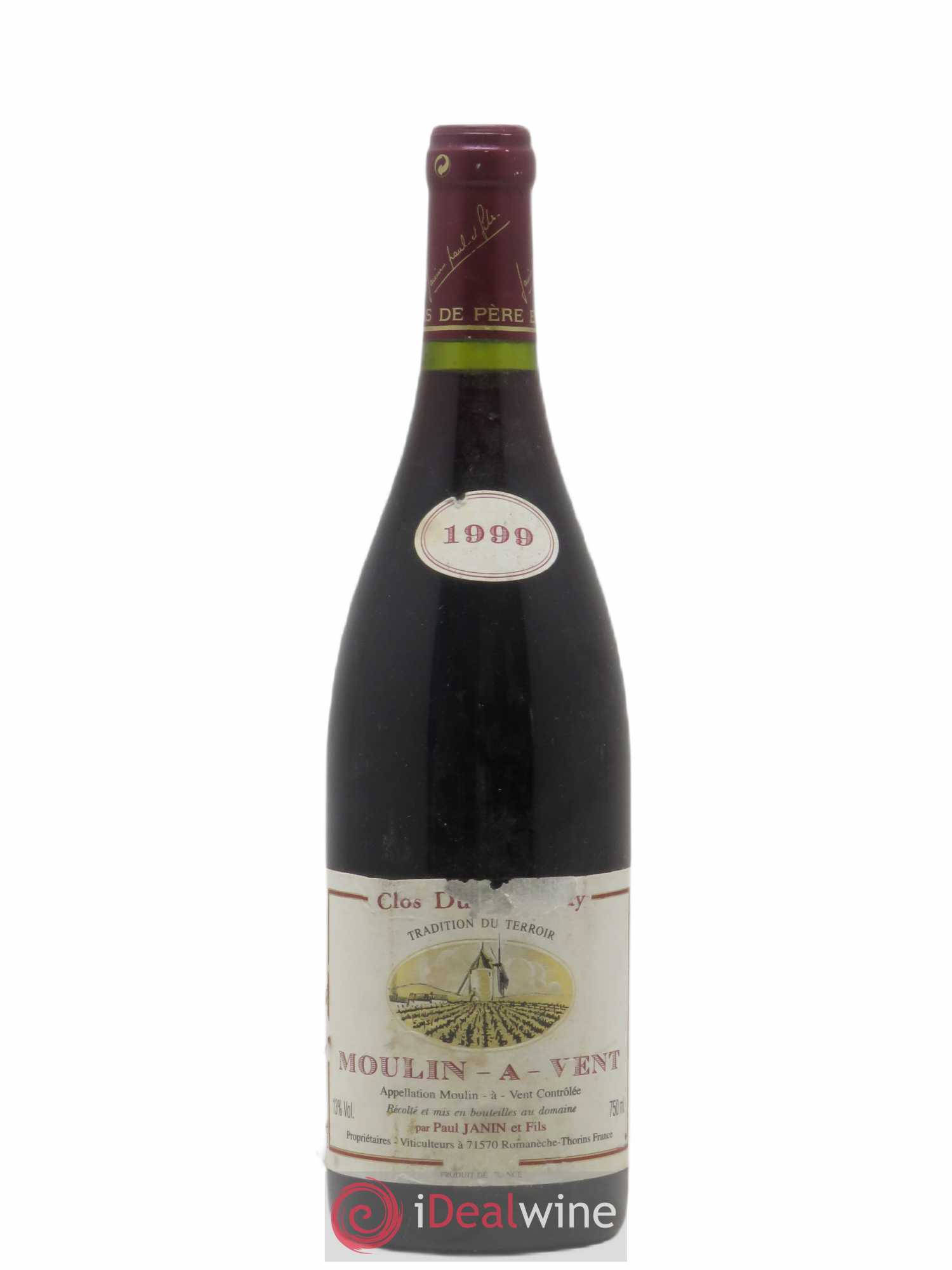 Moulin-à-Vent Clos du Tremblay Paul Janin (Domaine) 1999 - Lot de 1 bouteille - 0