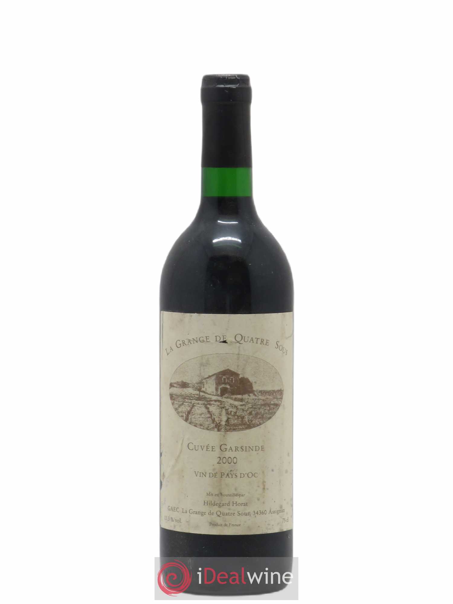 Pays d'Oc Cuvée Garsinde La Grange de Quatre sous 2000 - Posten von 1 Flasche - 0